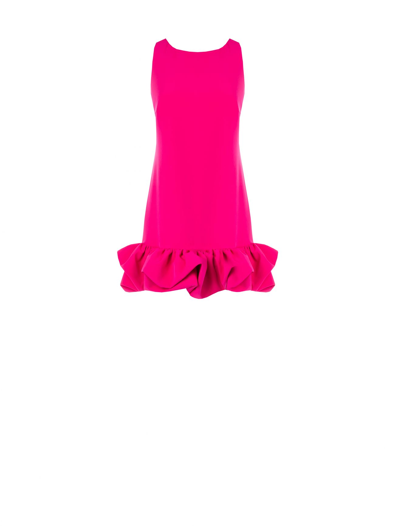 Abito Fuxia con Balza a Palloncino det_4