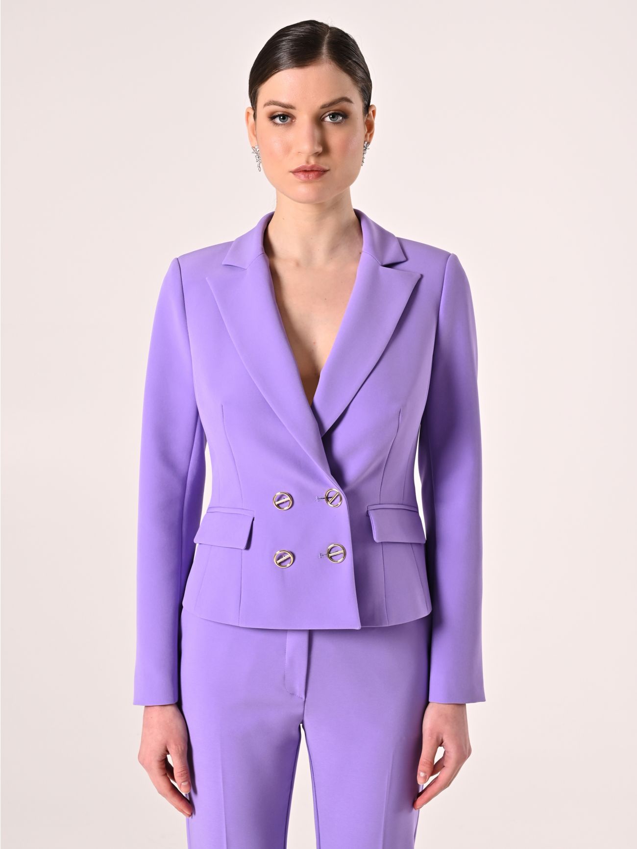 Chaqueta de tejido técnico lila det_2