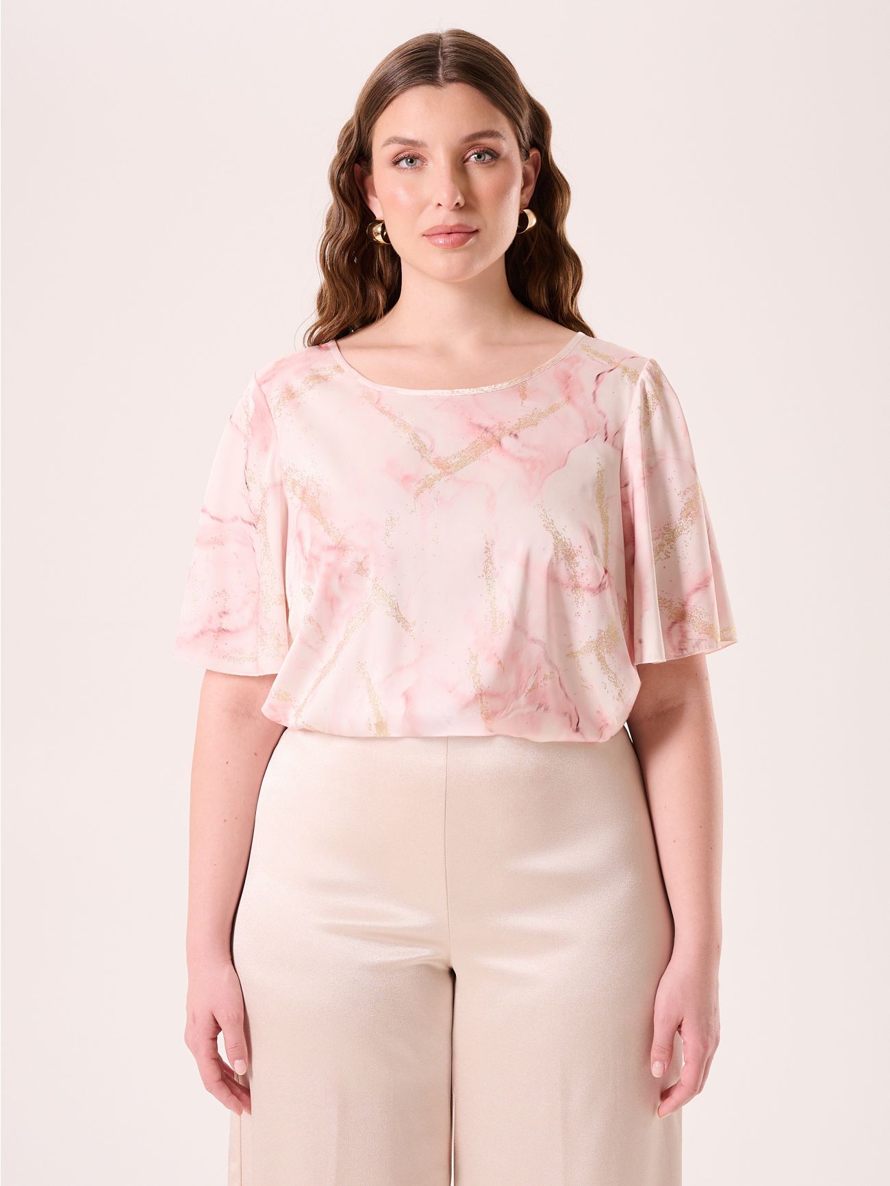 Marbled Pink Curvy Bouse det_3