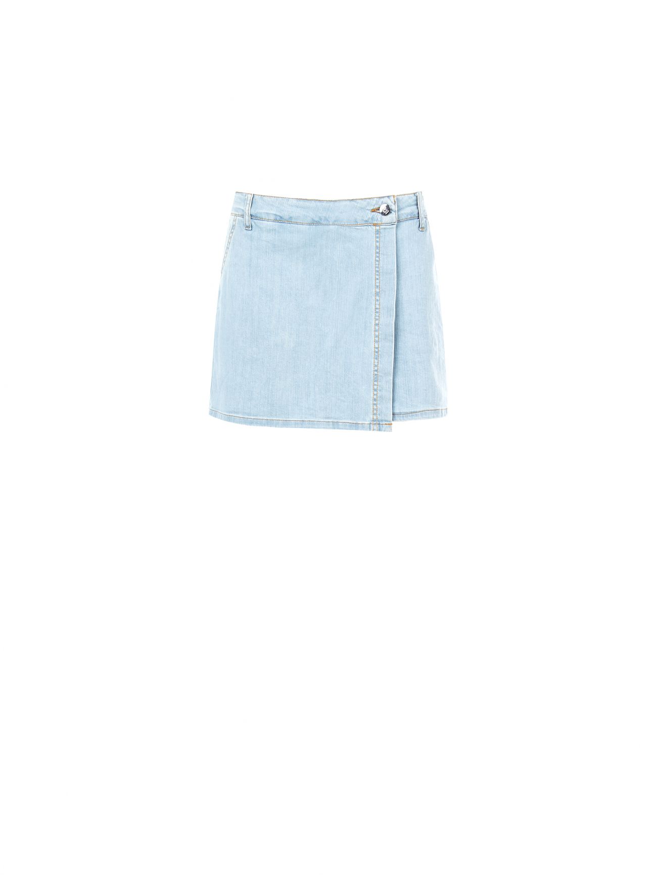 Skort en denim de lavado claro det_4
