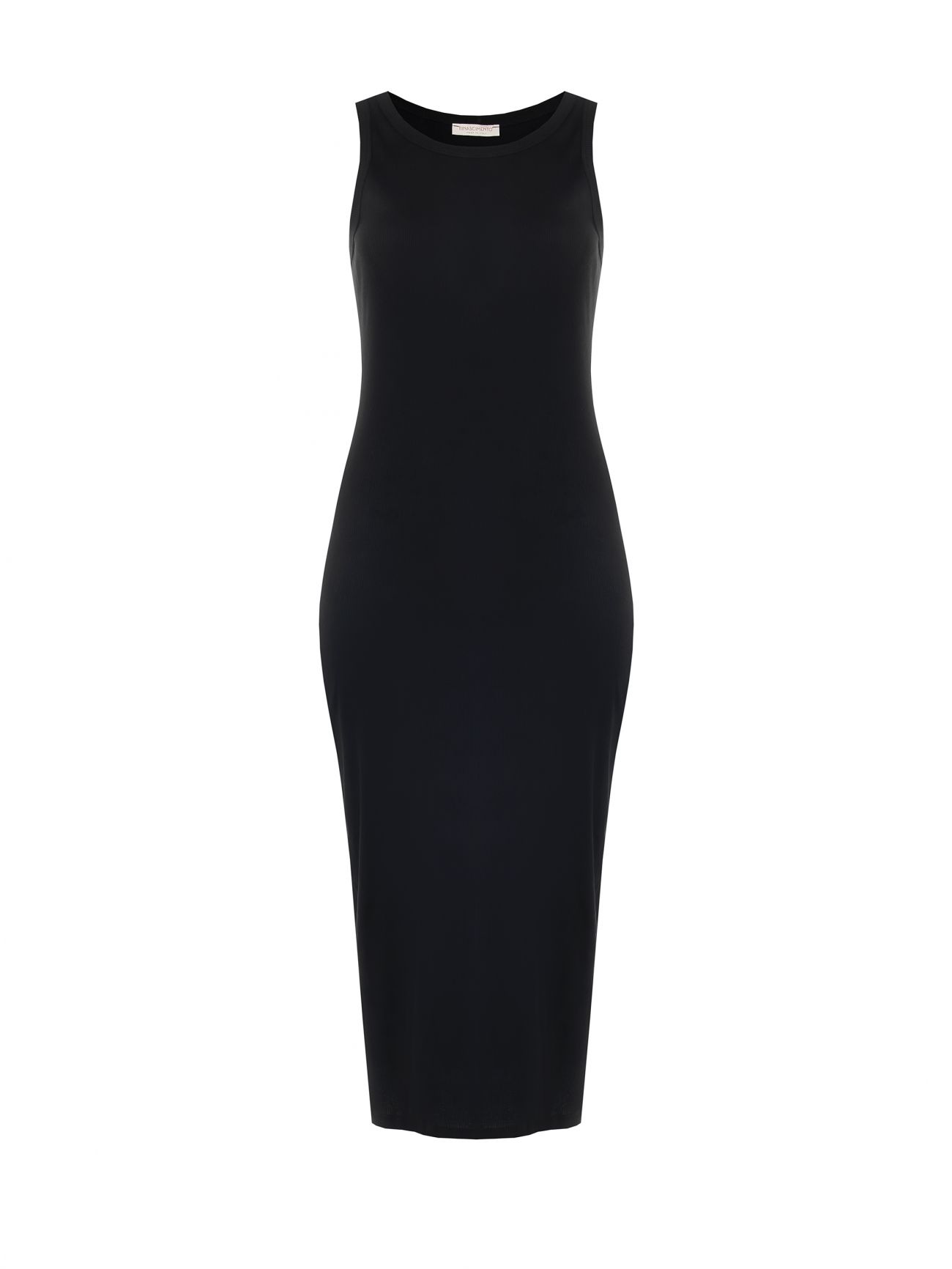 Abito Curvy in Cotone a Costine Nero det_4