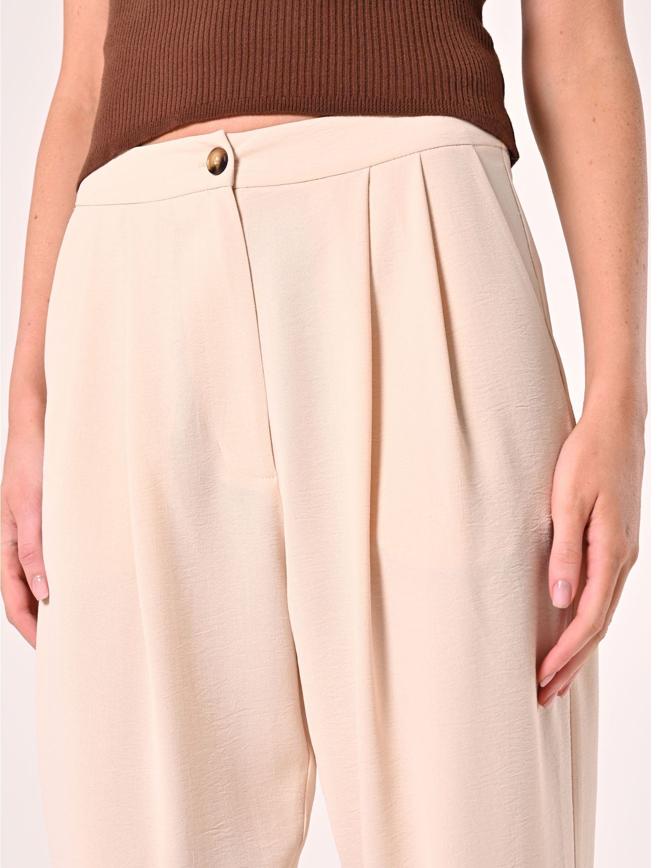 Textured Beige Trousers in_i5