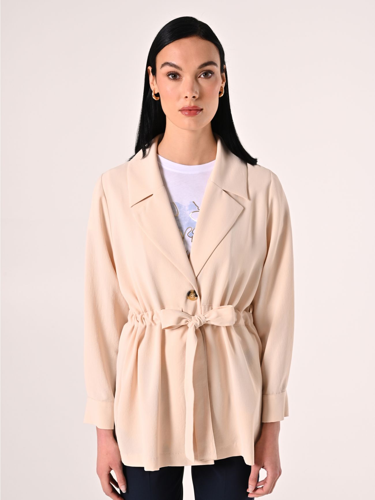 Textured Beige Jacket det_2