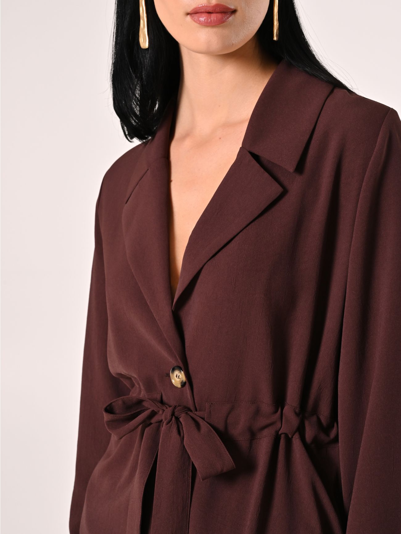 Textured Chocolate Jacket in_i5