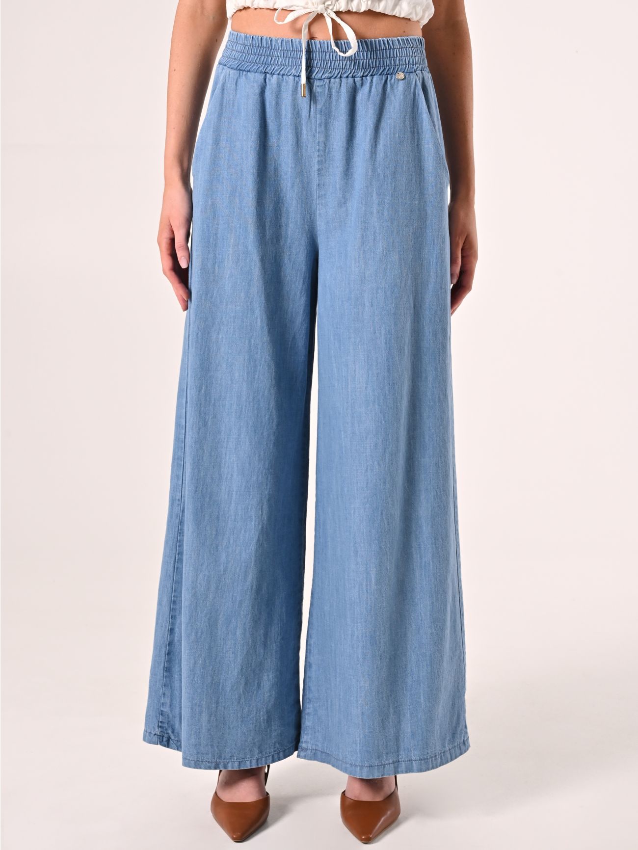Wide Jeans in Light Fabric det_2