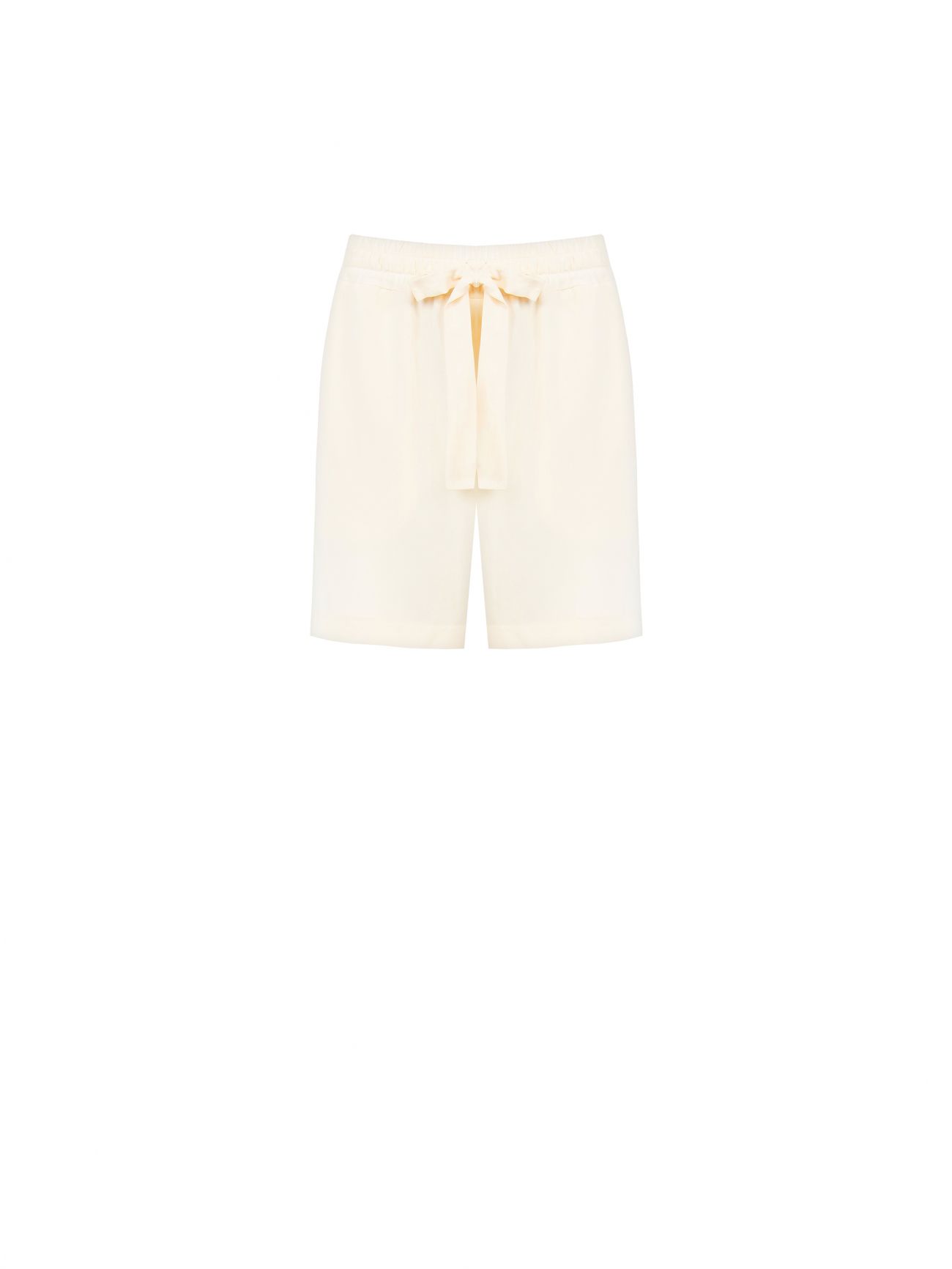 Shorts aus Viskose in hellem Beige det_4