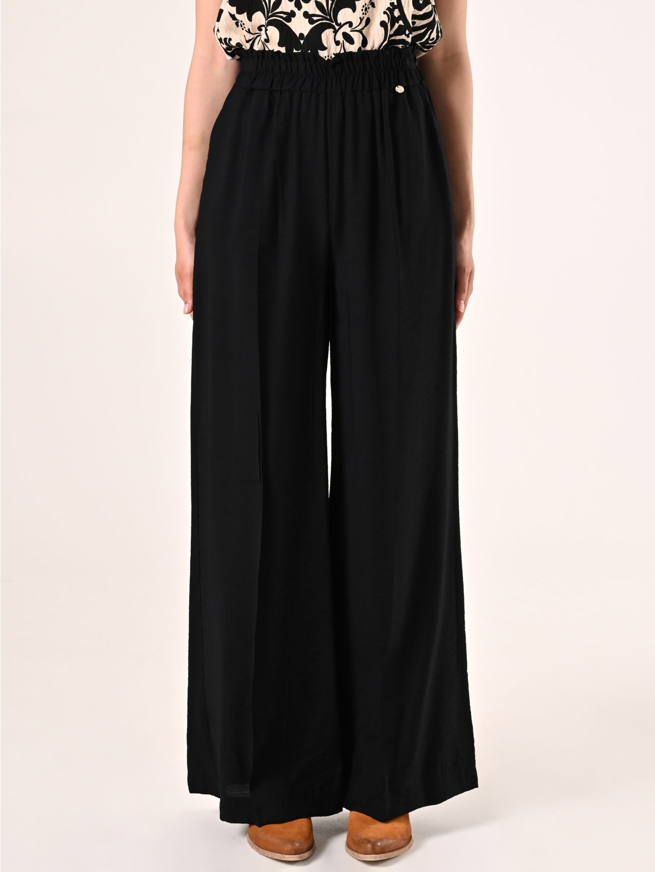 Flowy Black Trousers det_2