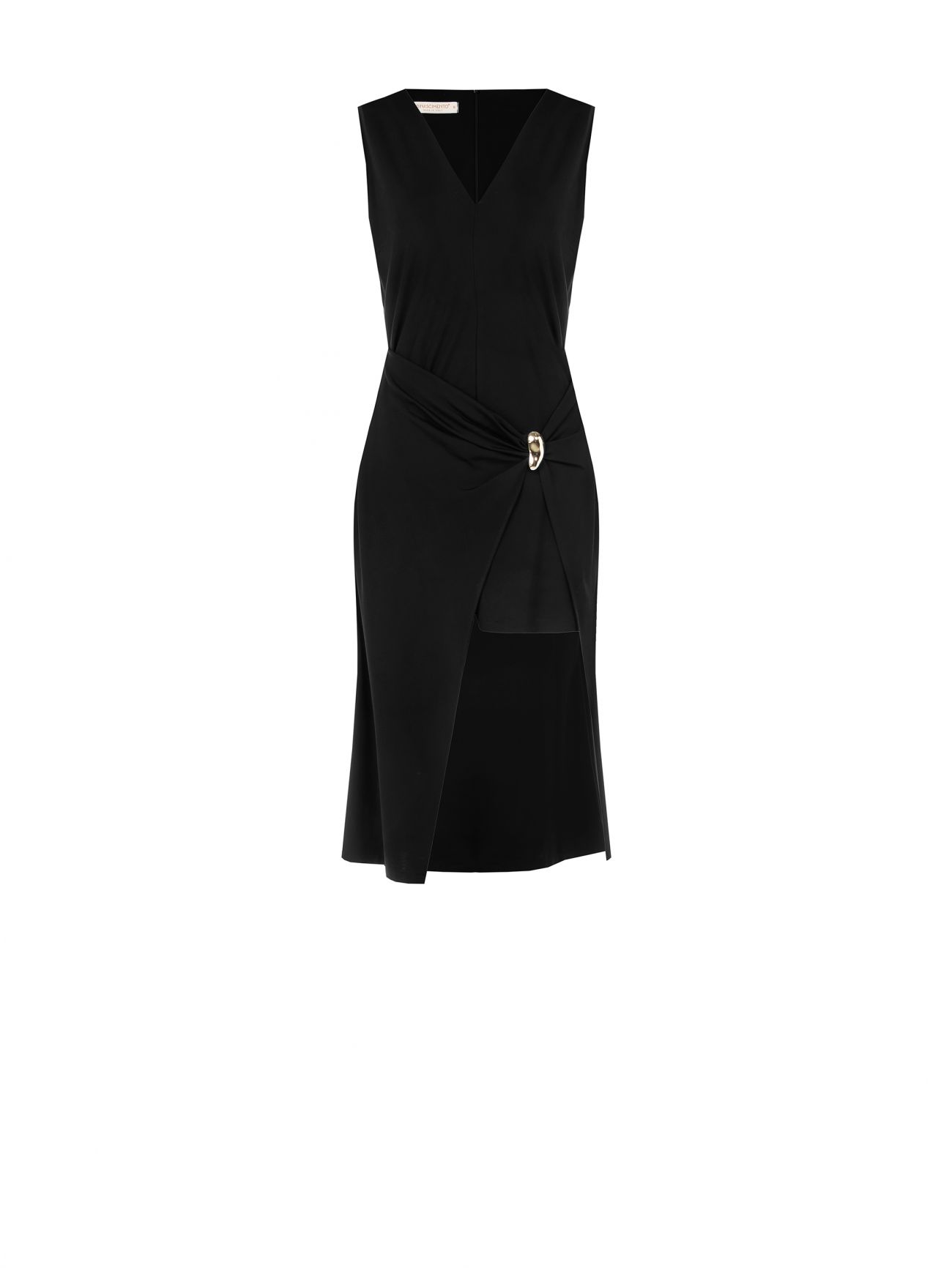 High-Low Dress with Jewel Detail det_4