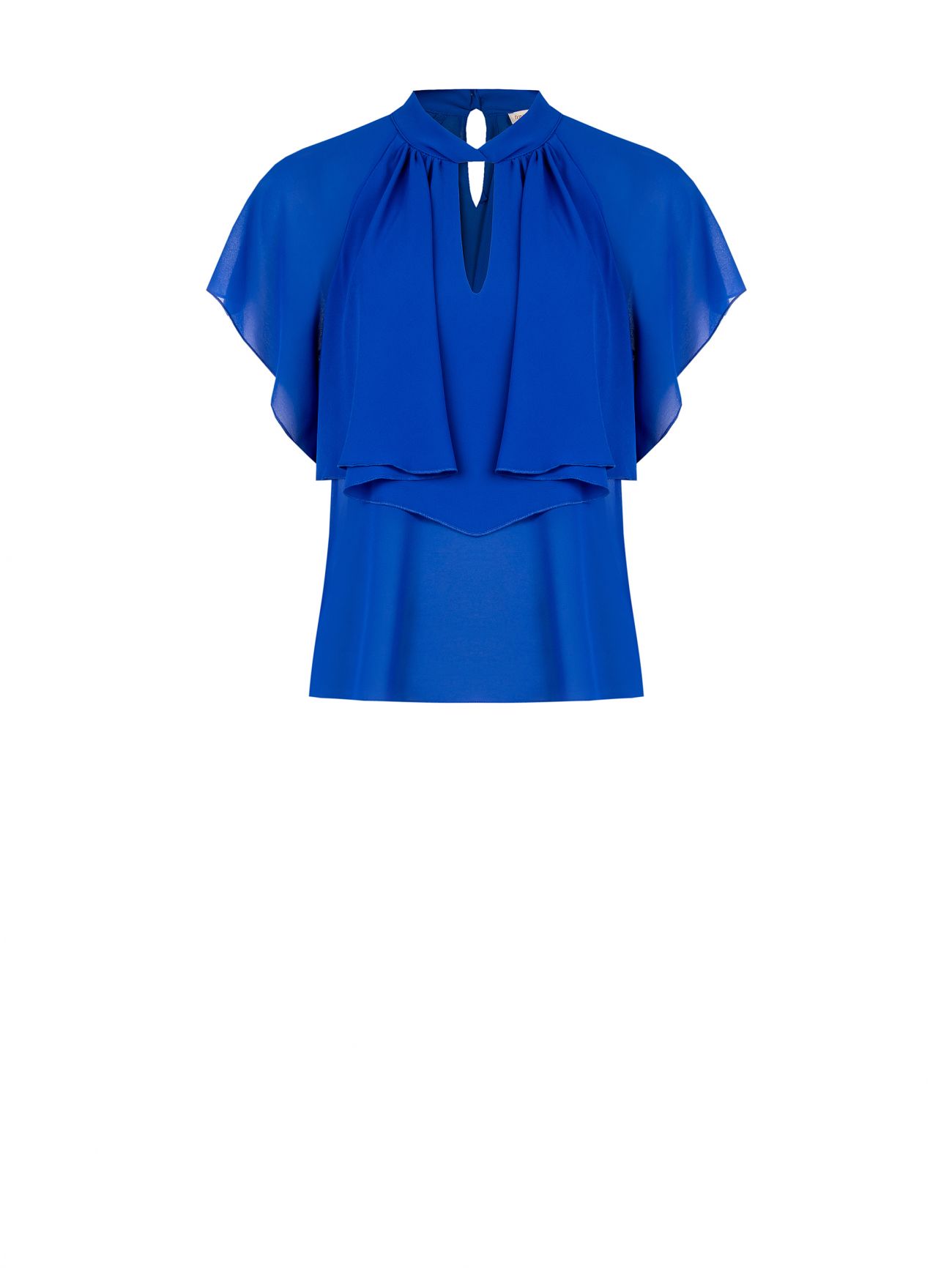 Blusa azul china con volantes det_4