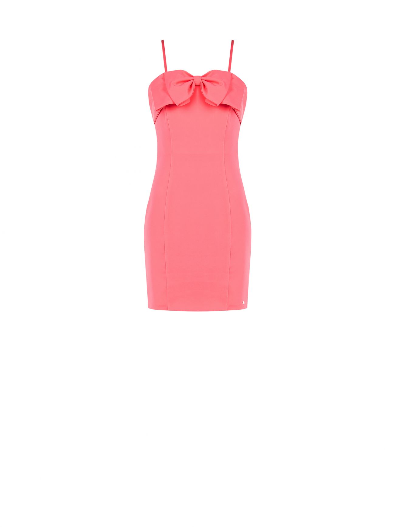 Bow Sheath Dress in Camelia Pink det_4