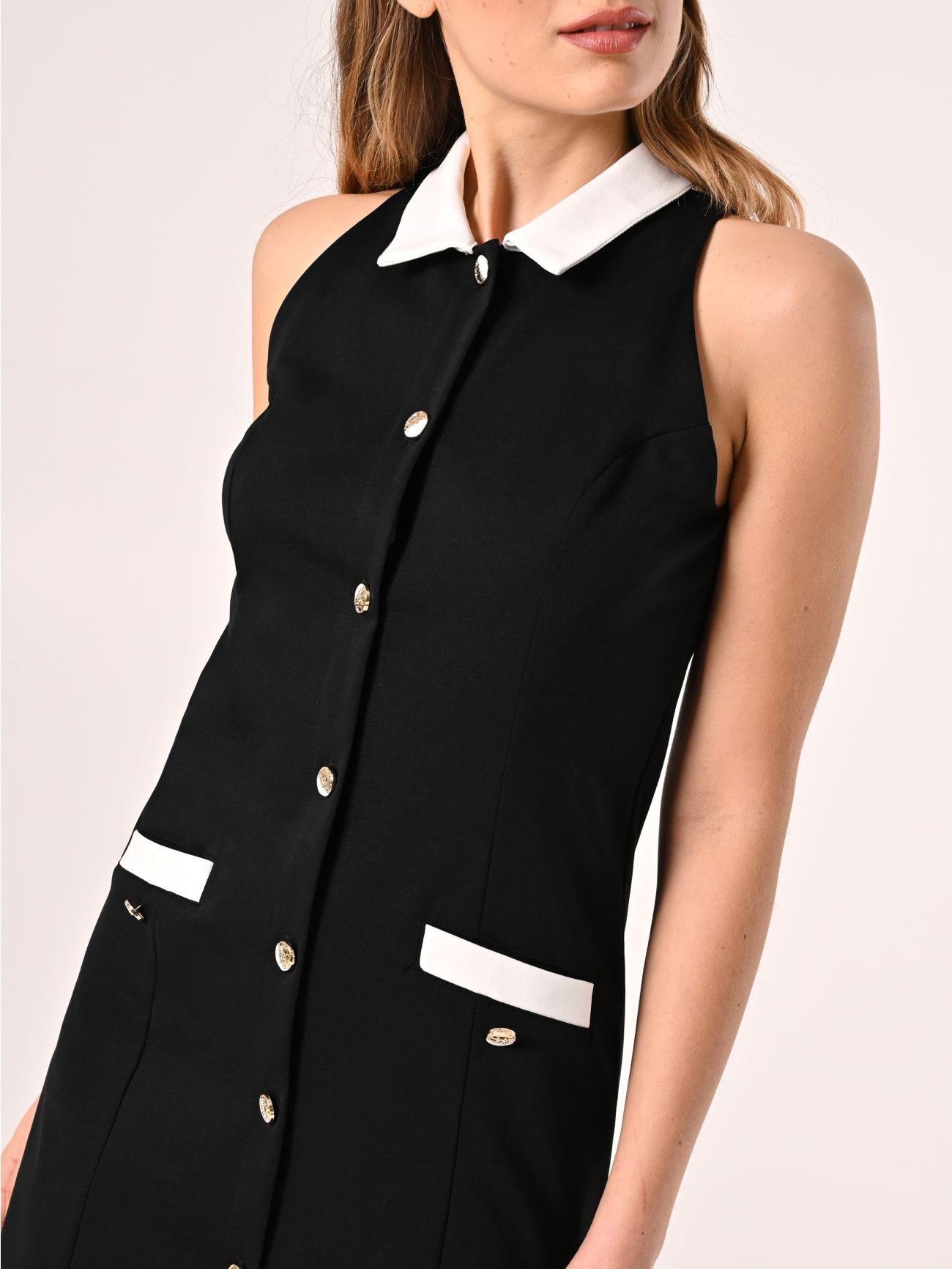 Vestido blazer con bordes a contraste in_i5