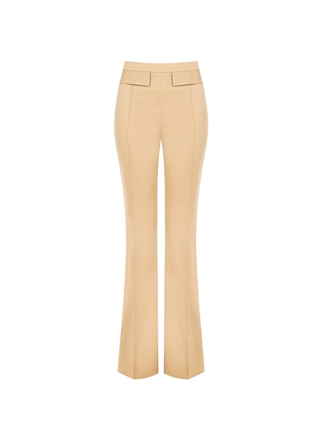 Hose in Beige aus Baumwolle mit Klappen det_4