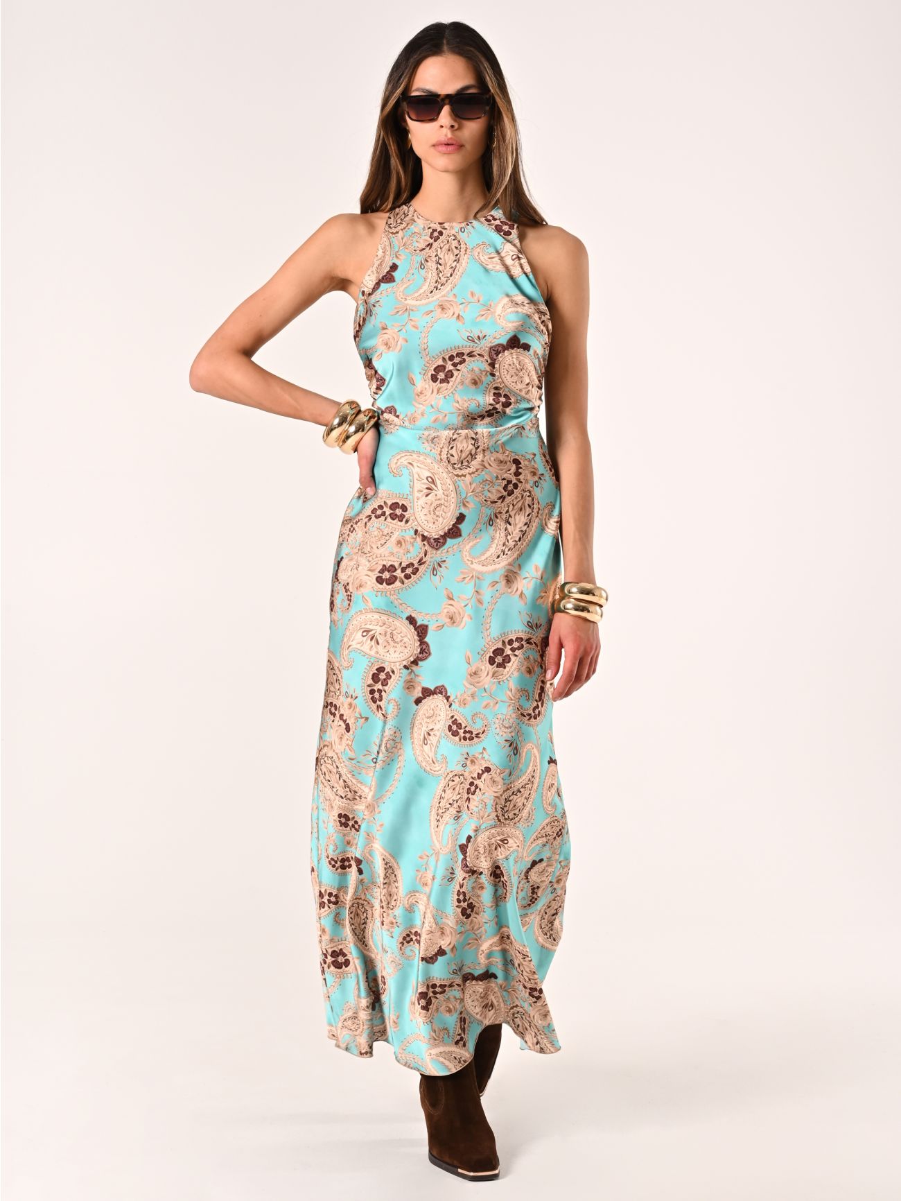 Abito Lungo stampa Paisley in_i7