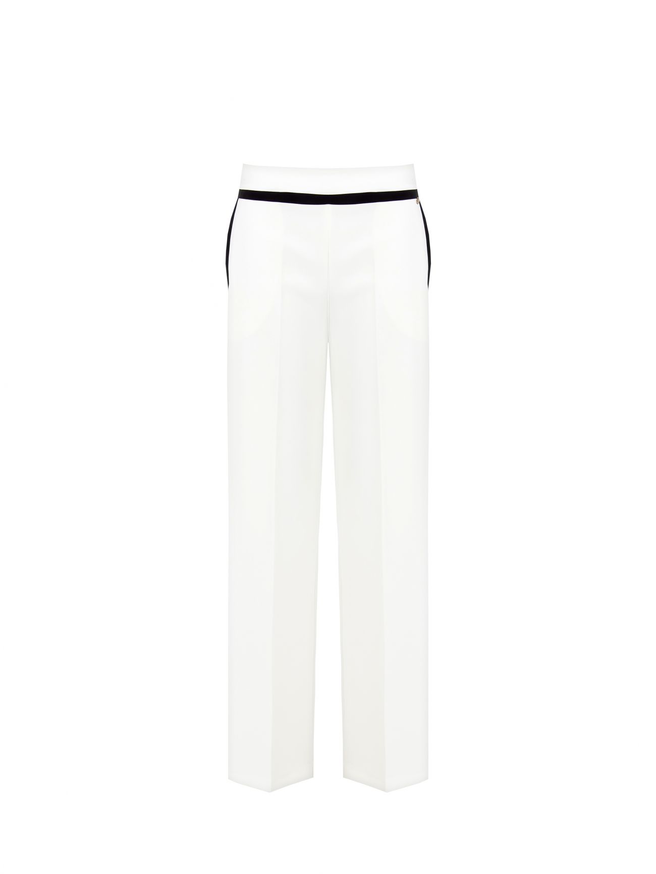 Pantaloni Palazzo Bicolor Black & White det_4