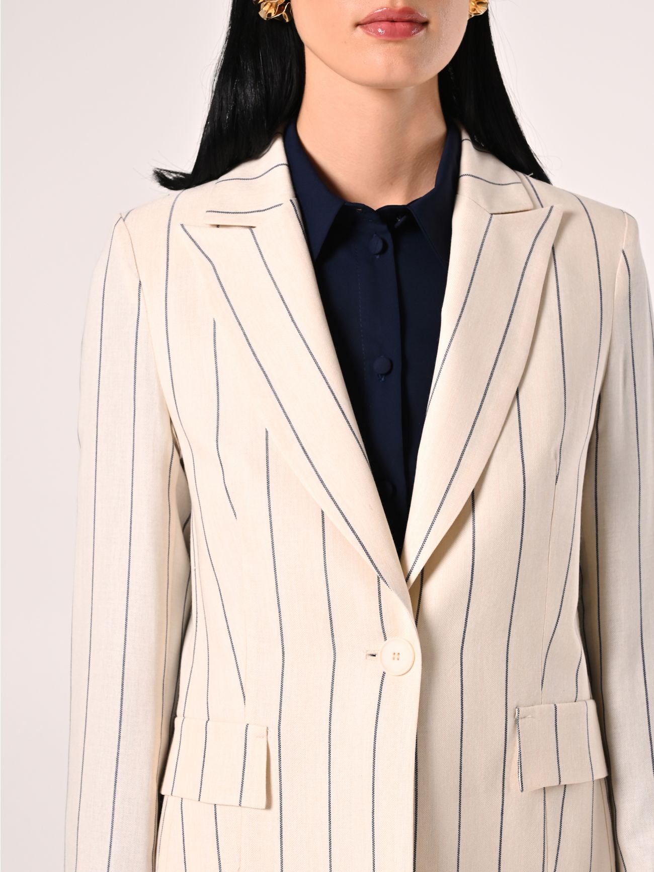 White Jacket with Blue Stripes in_i5