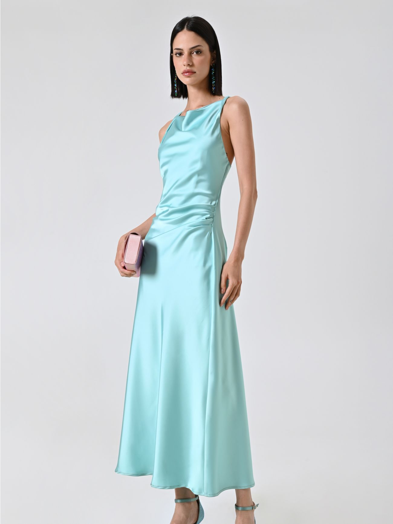  Vestido de Satén Aguamarina sp_e1
