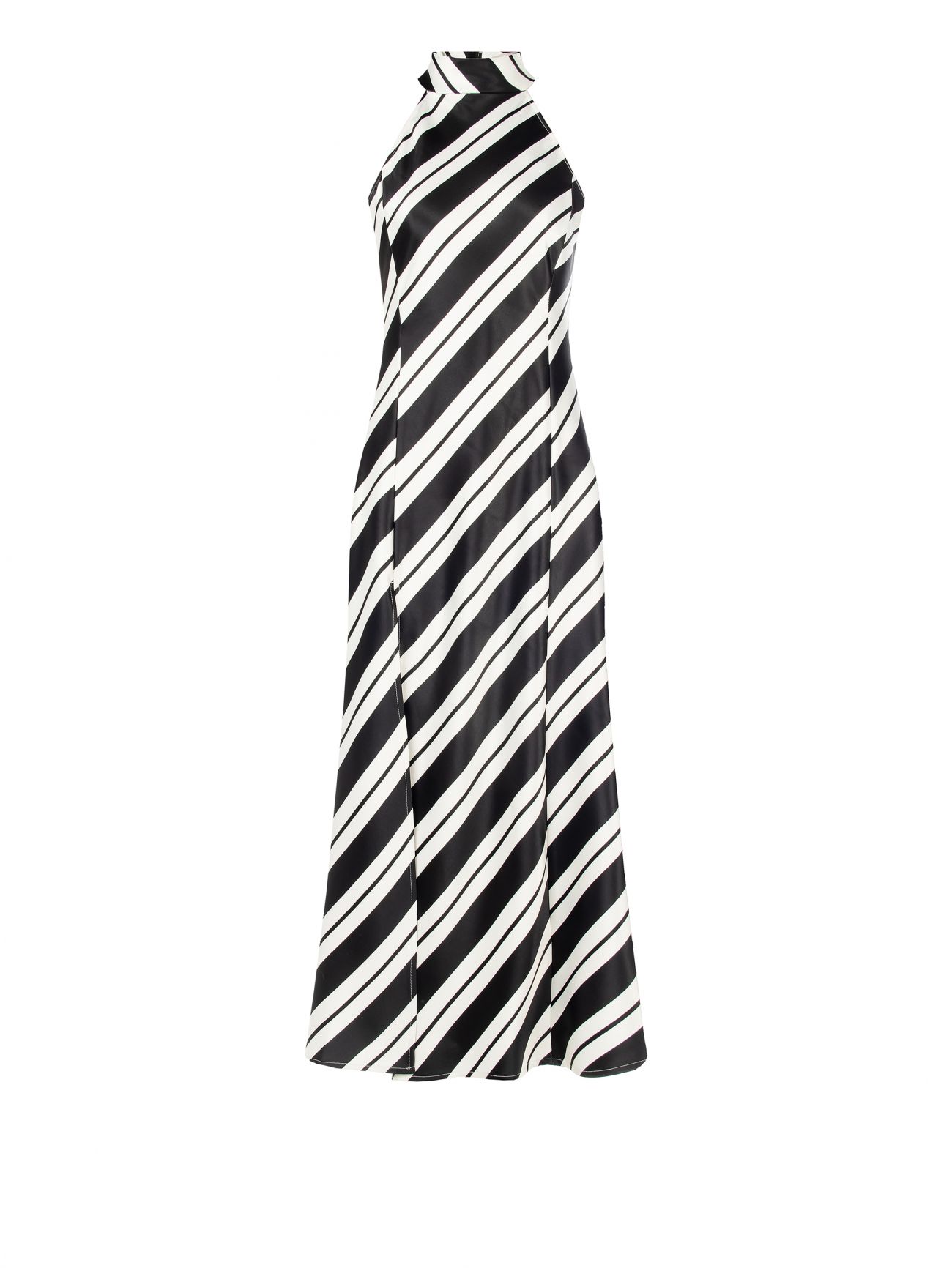 Robe à rayures noires et blanches det_4