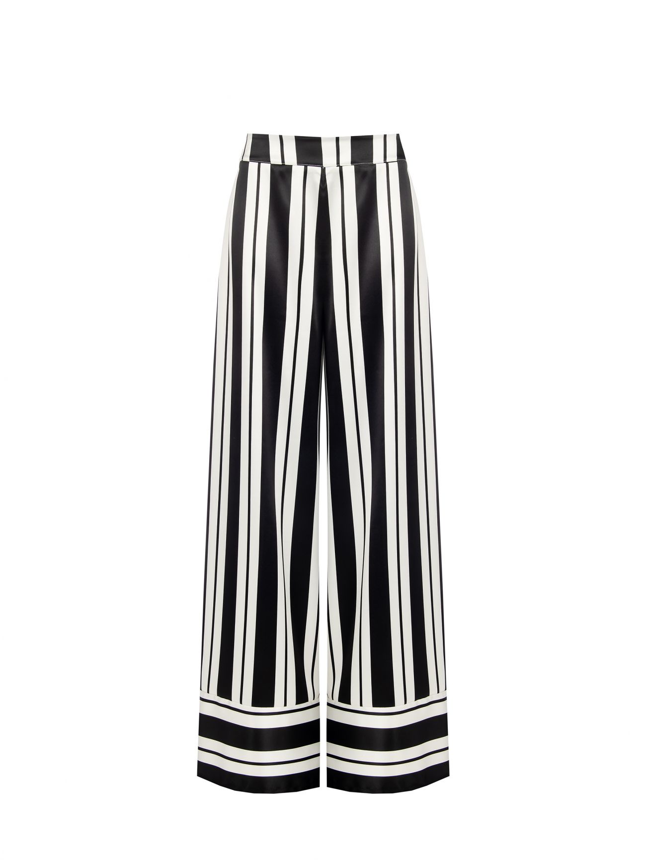 Gestreifte Hose in Black & White det_4