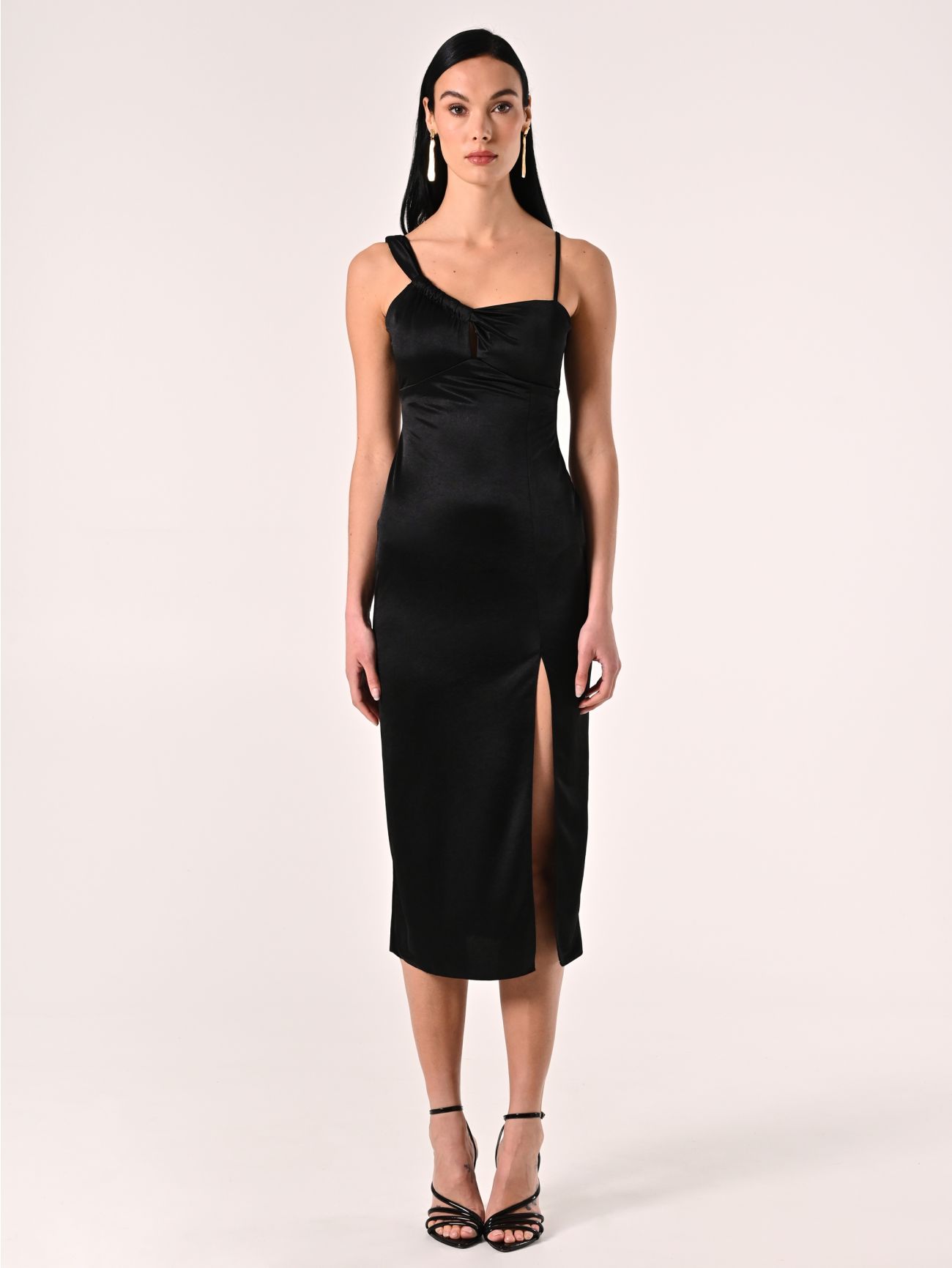 Stretch-Kleid in Schwarz det_1