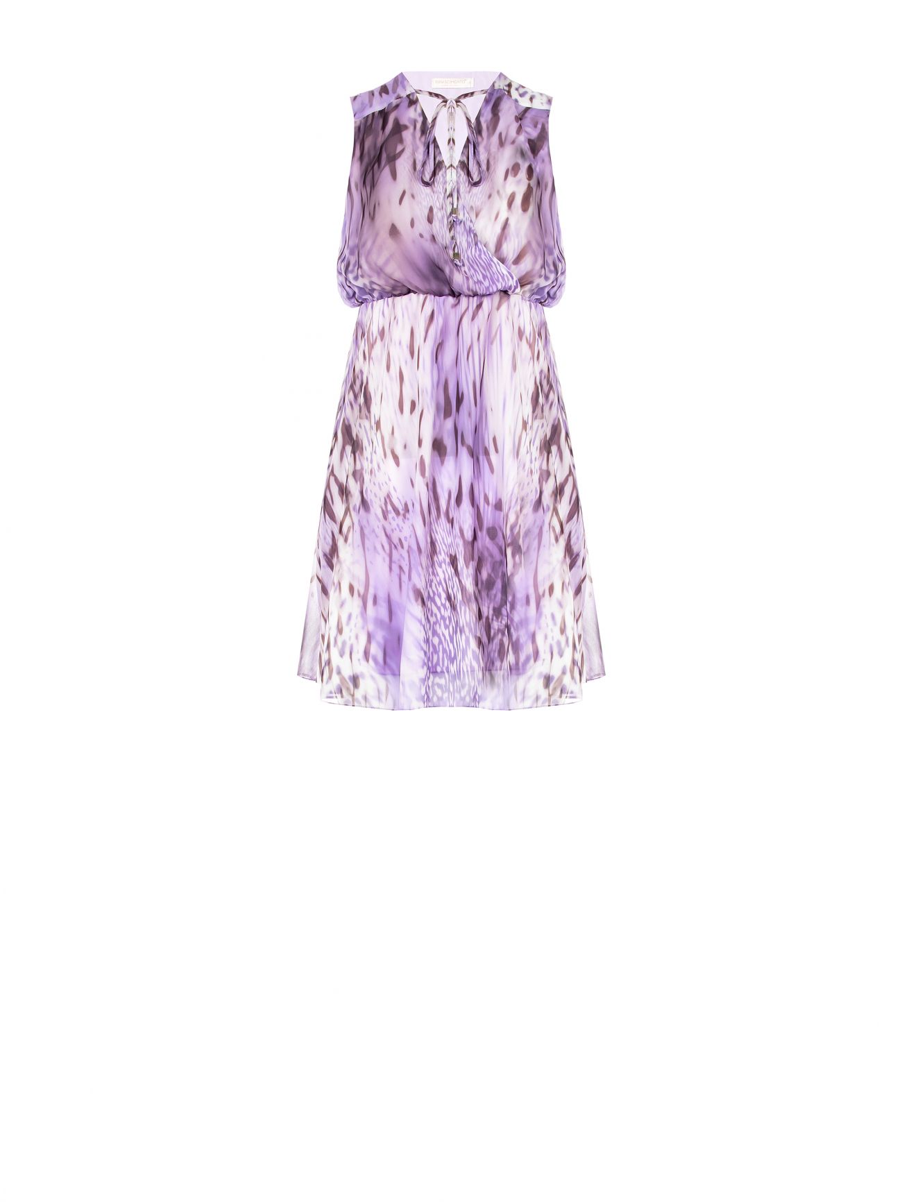 Kleid mit Tellerrock und Animal-Print det_4