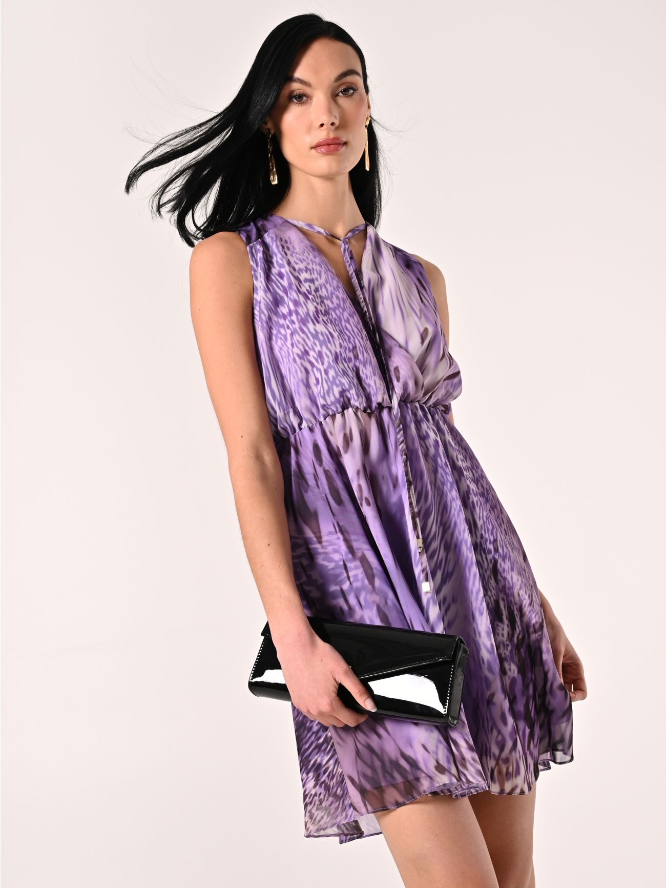 Kleid mit Tellerrock und Animal-Print sp_e1