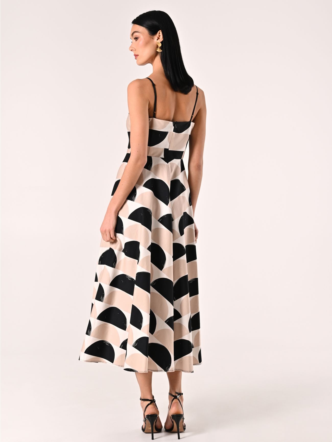 Midi-Kleid aus bedruckter Baumwolle det_3