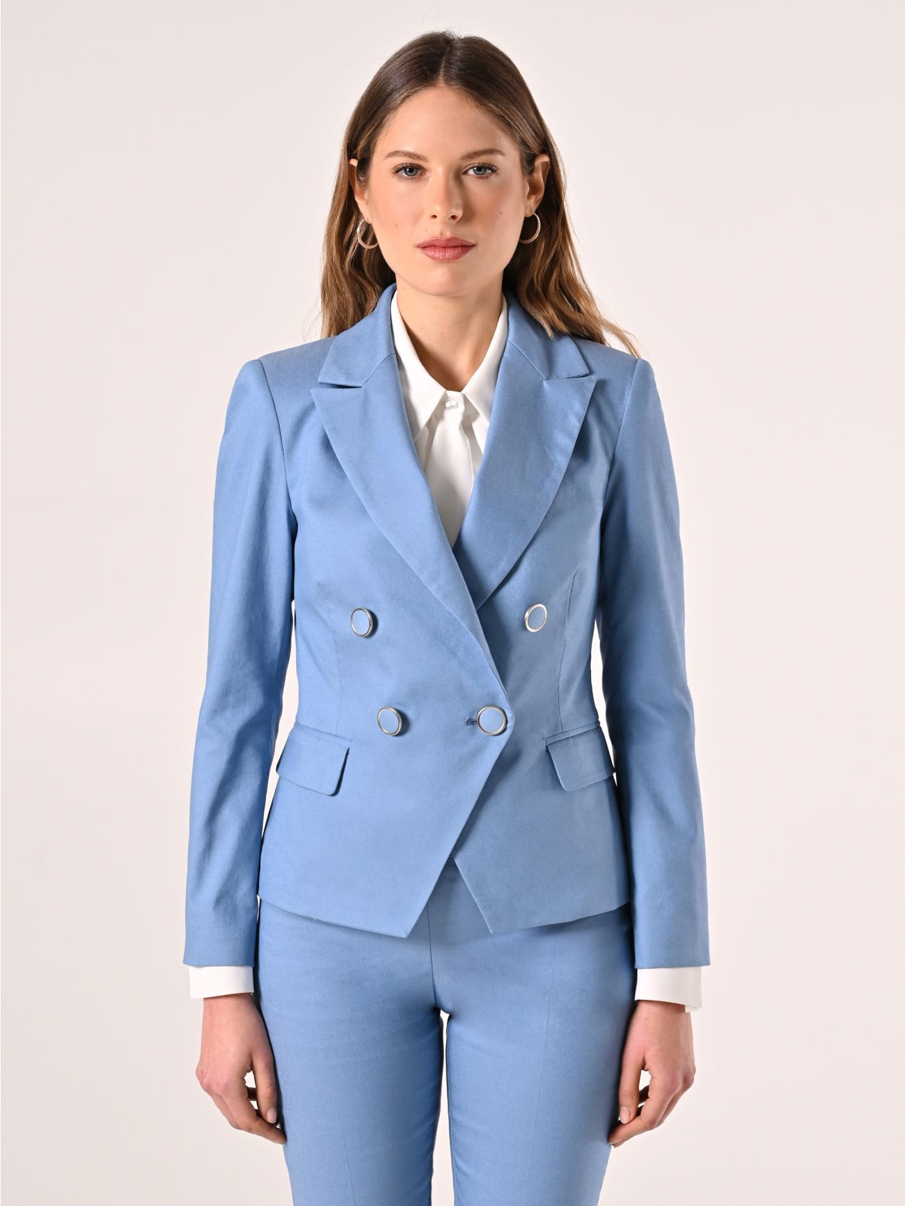 Jacke in Hellblau mit Denim-Effekt det_2