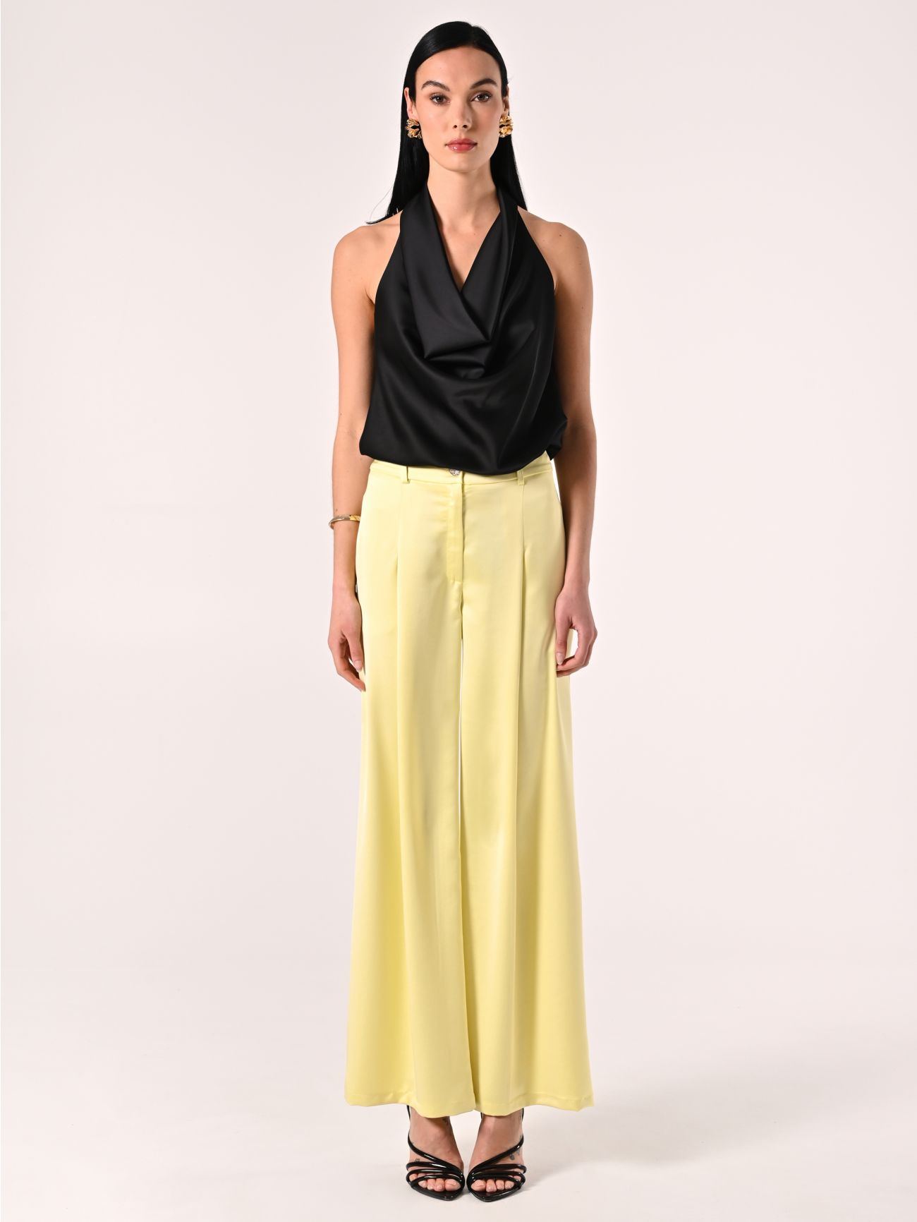 Pantaloni Gialli in Raso det_1