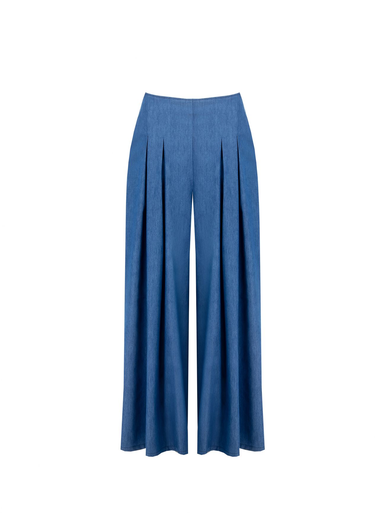 Pantaloni Ampi in Chambray det_4