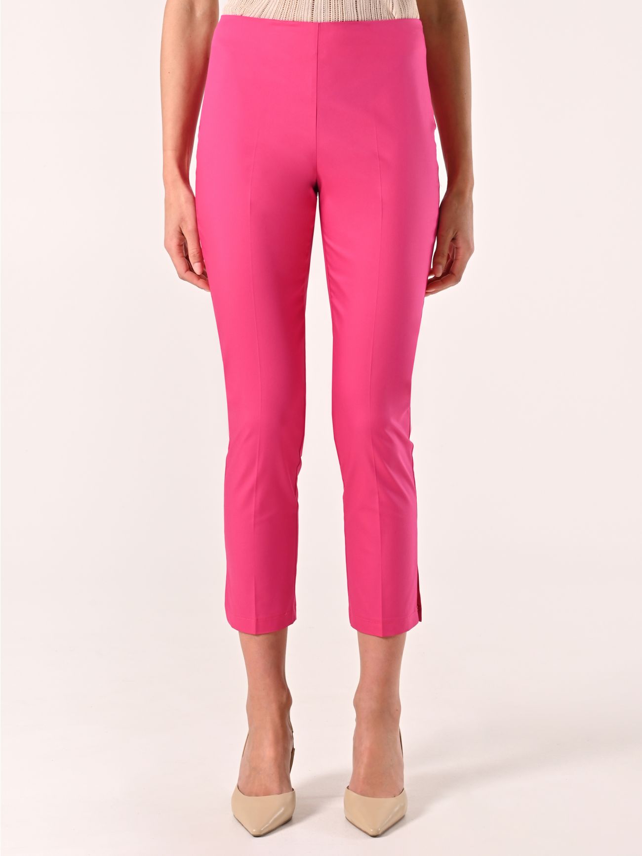 Skinny Fuchsia Cotton Trousers det_2