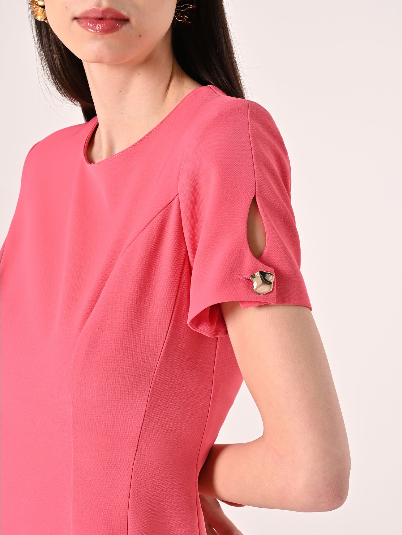 Vestido midi rosa camelia in_i5