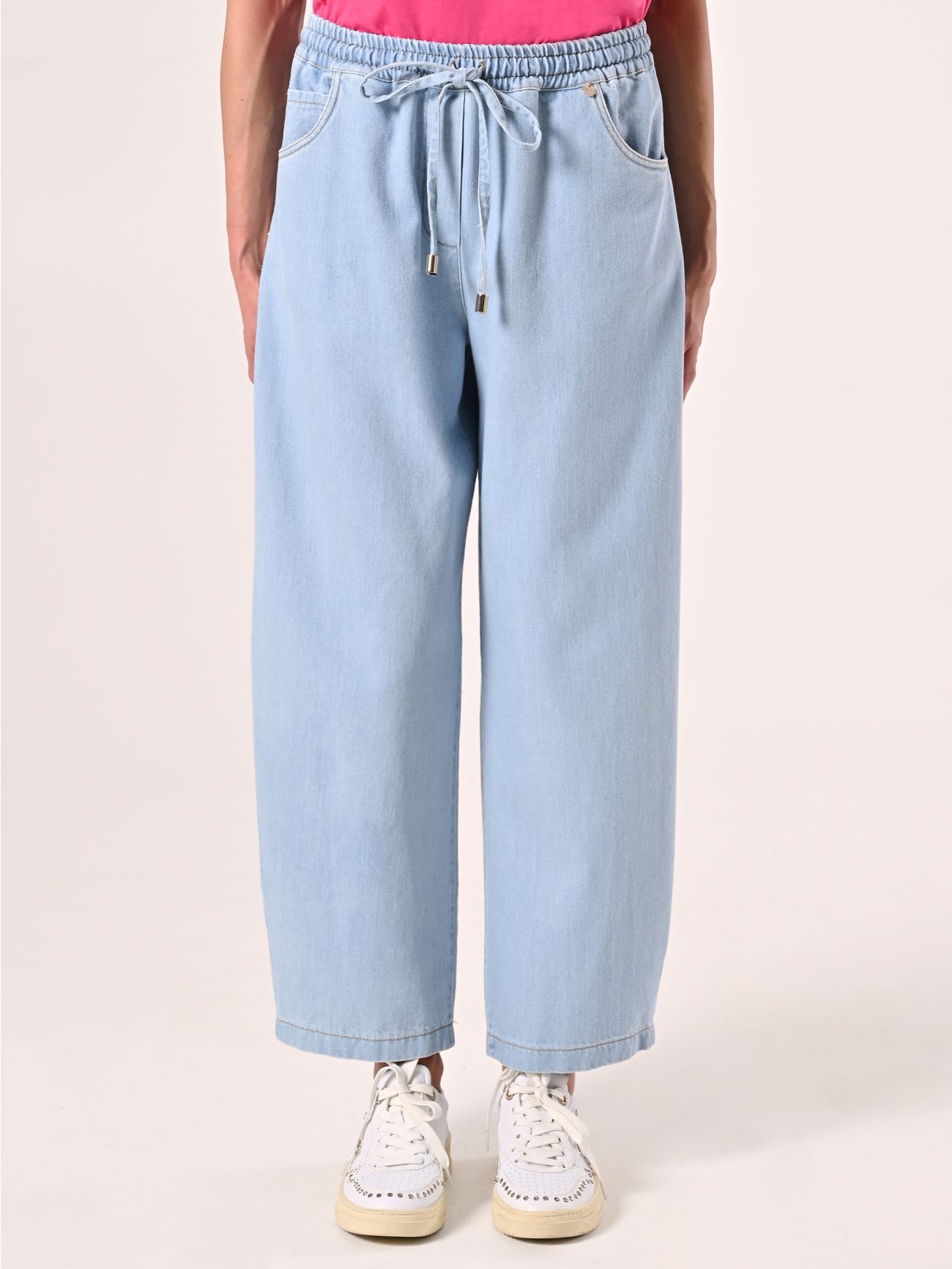 Palazzo Jeans with Drawstring det_2