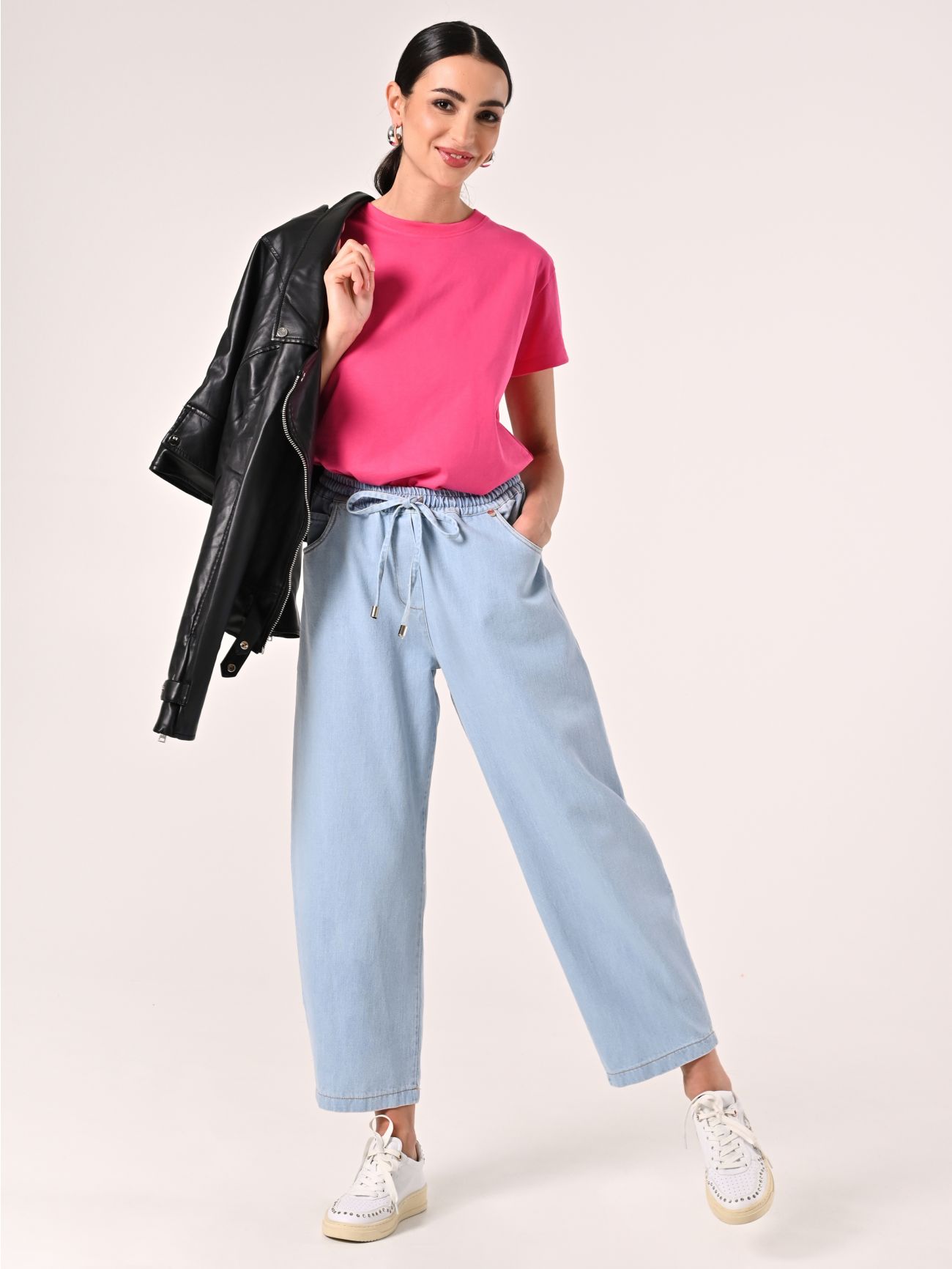 Jeans Palazzo con Coulisse  Rinascimento