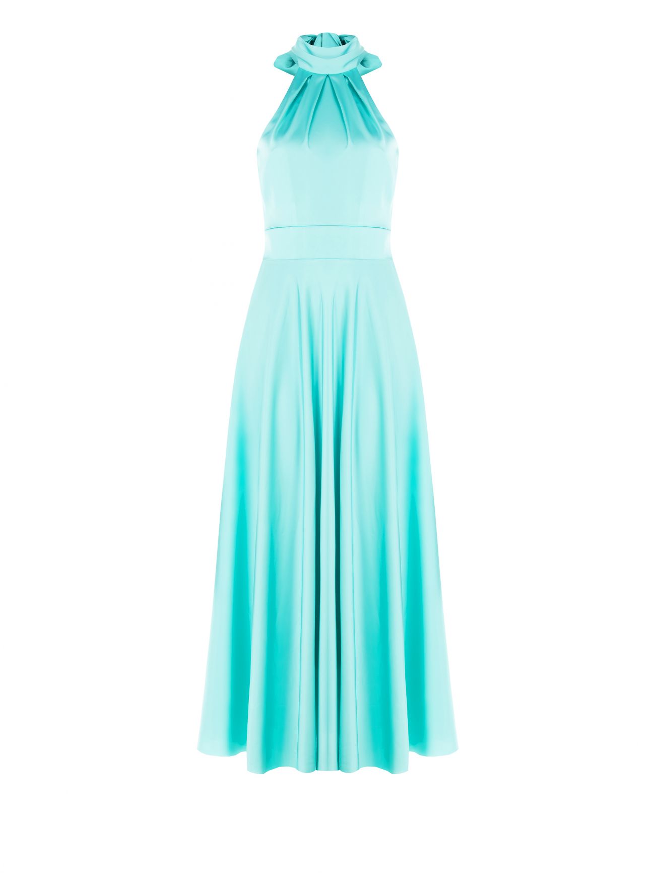 Vestido largo verde agua det_4