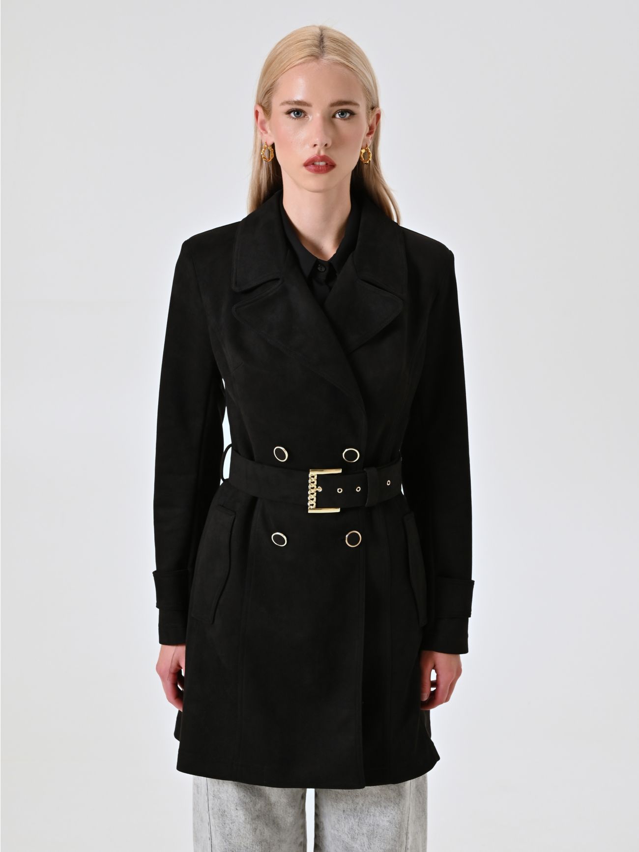 Trenchcoat aus Wildleder det_2