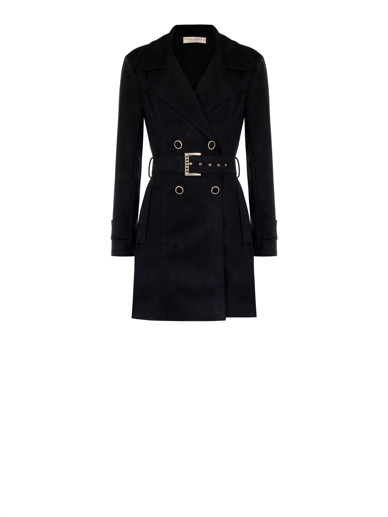 Trenchcoat aus Wildleder det_4