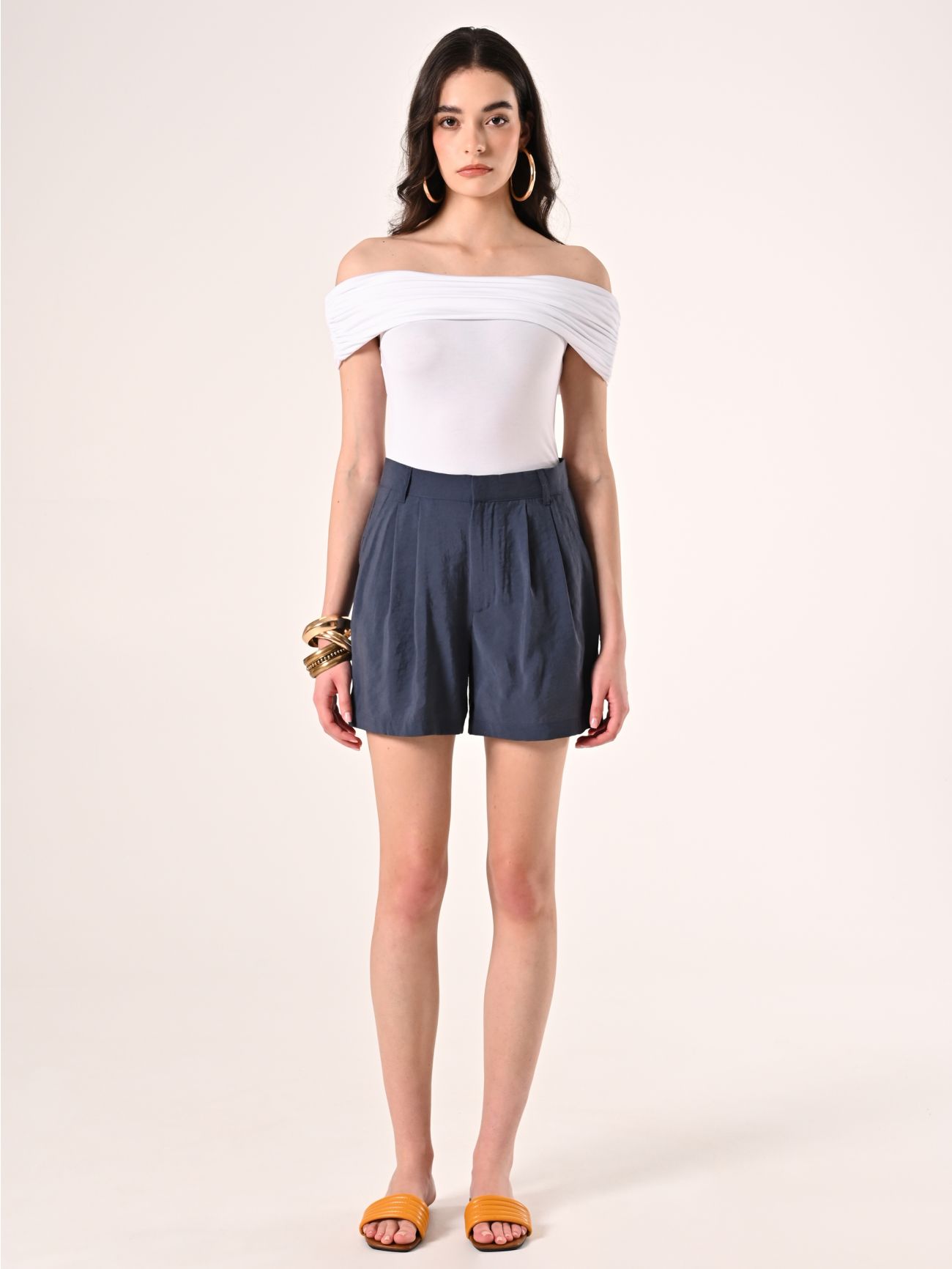 Shorts Blu in Misto Modal det_1