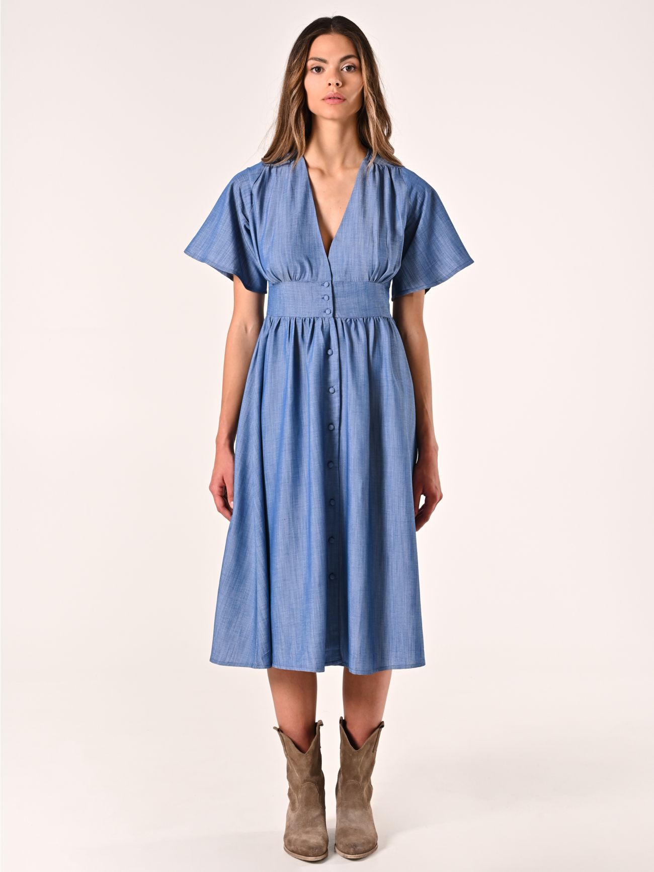 Chemisier in Chambray det_1