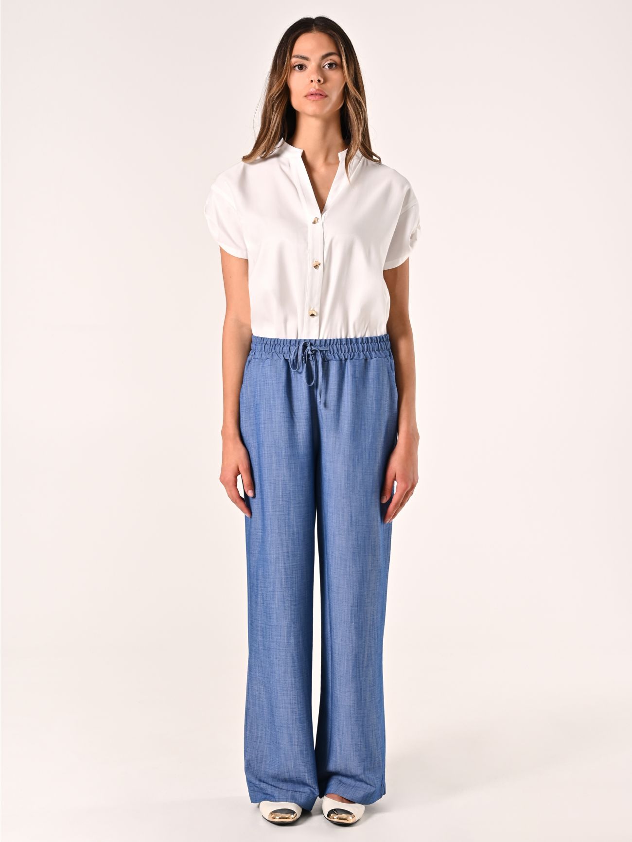 Chambray Trousers det_1