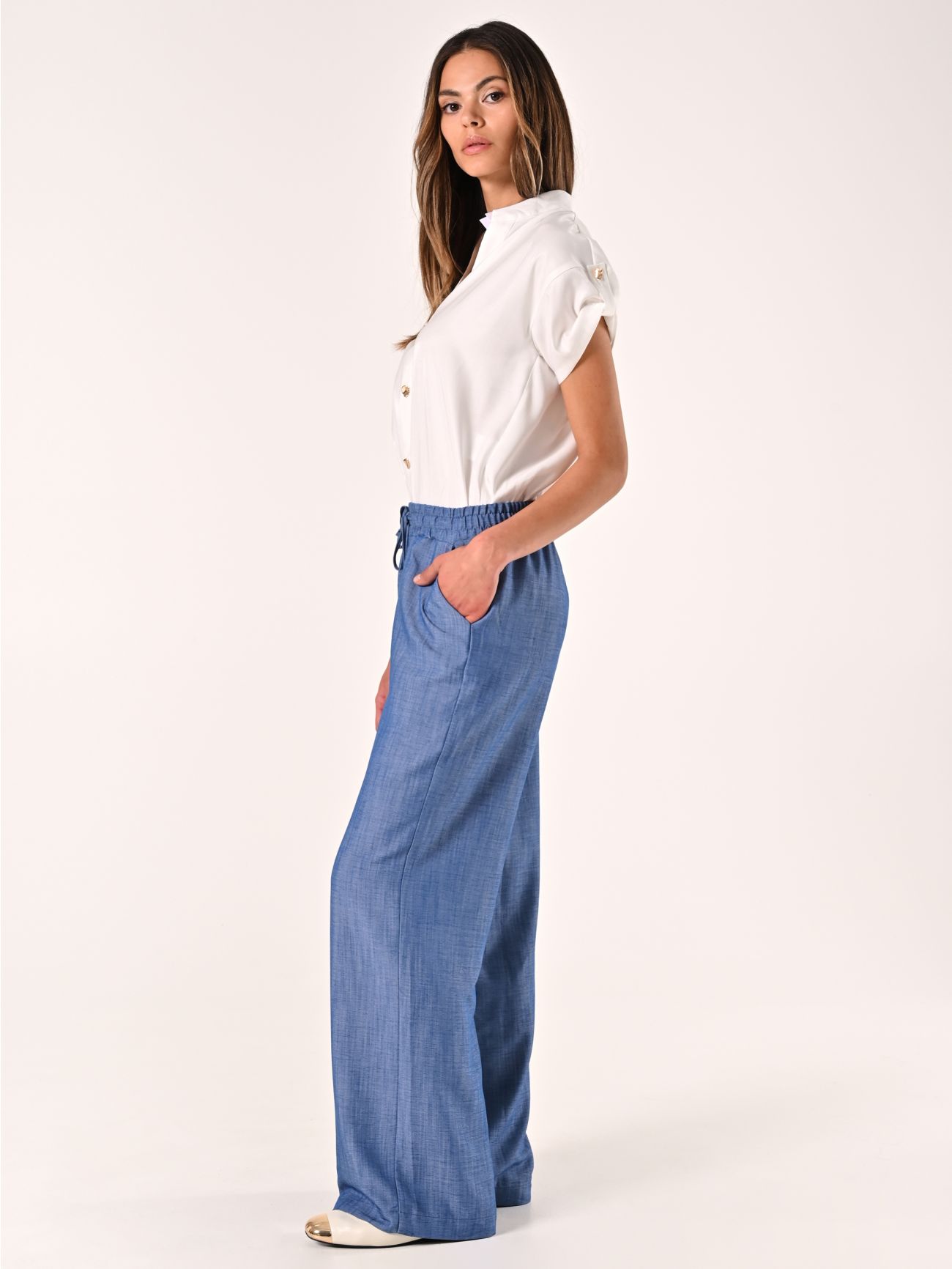Chambray Trousers in_i7