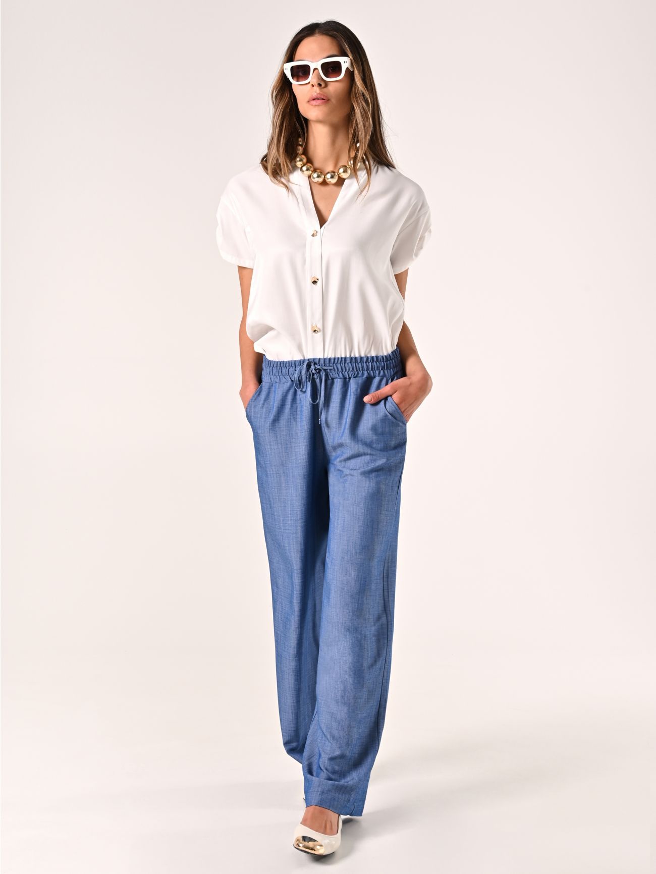 Chambray Trousers  Rinascimento