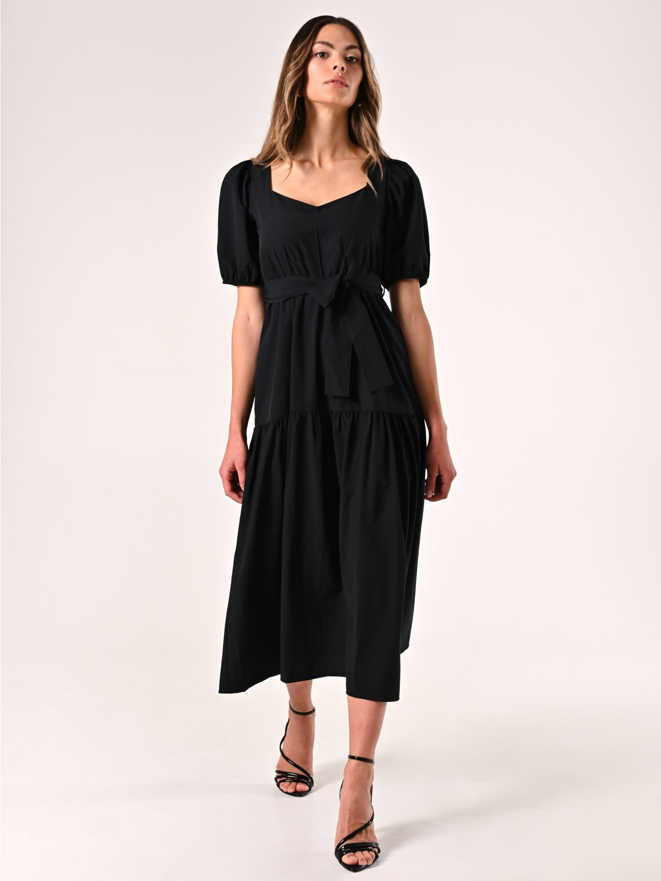 Abito Nero in Misto Cotone  in_i7