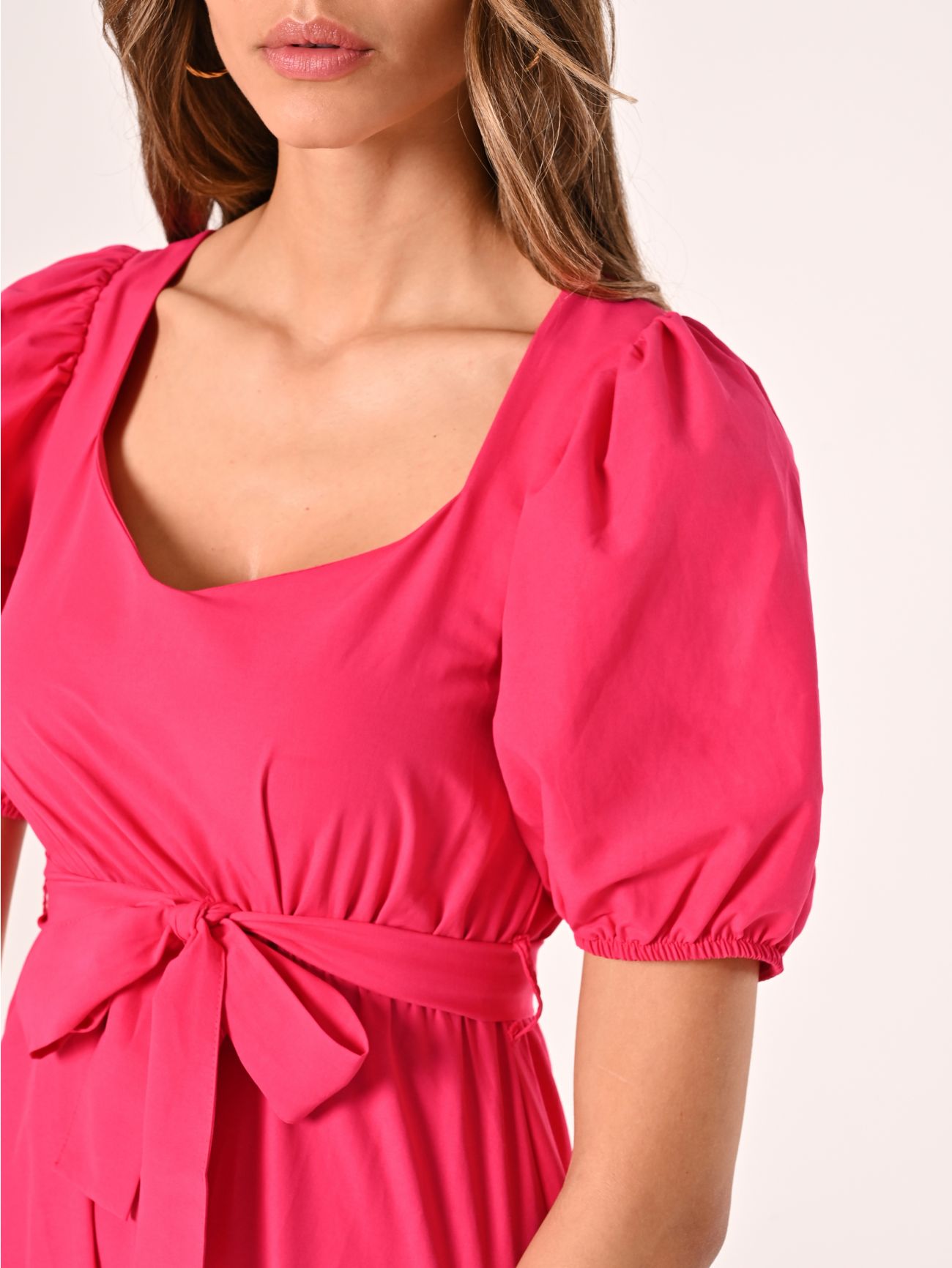 Abito Fuxia in Misto Cotone  in_i5