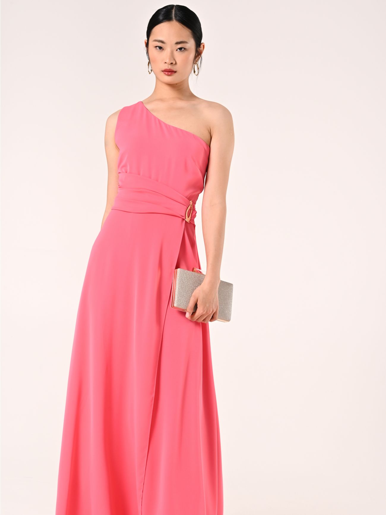 Robe en tissu fluide rose pâle sp_e1