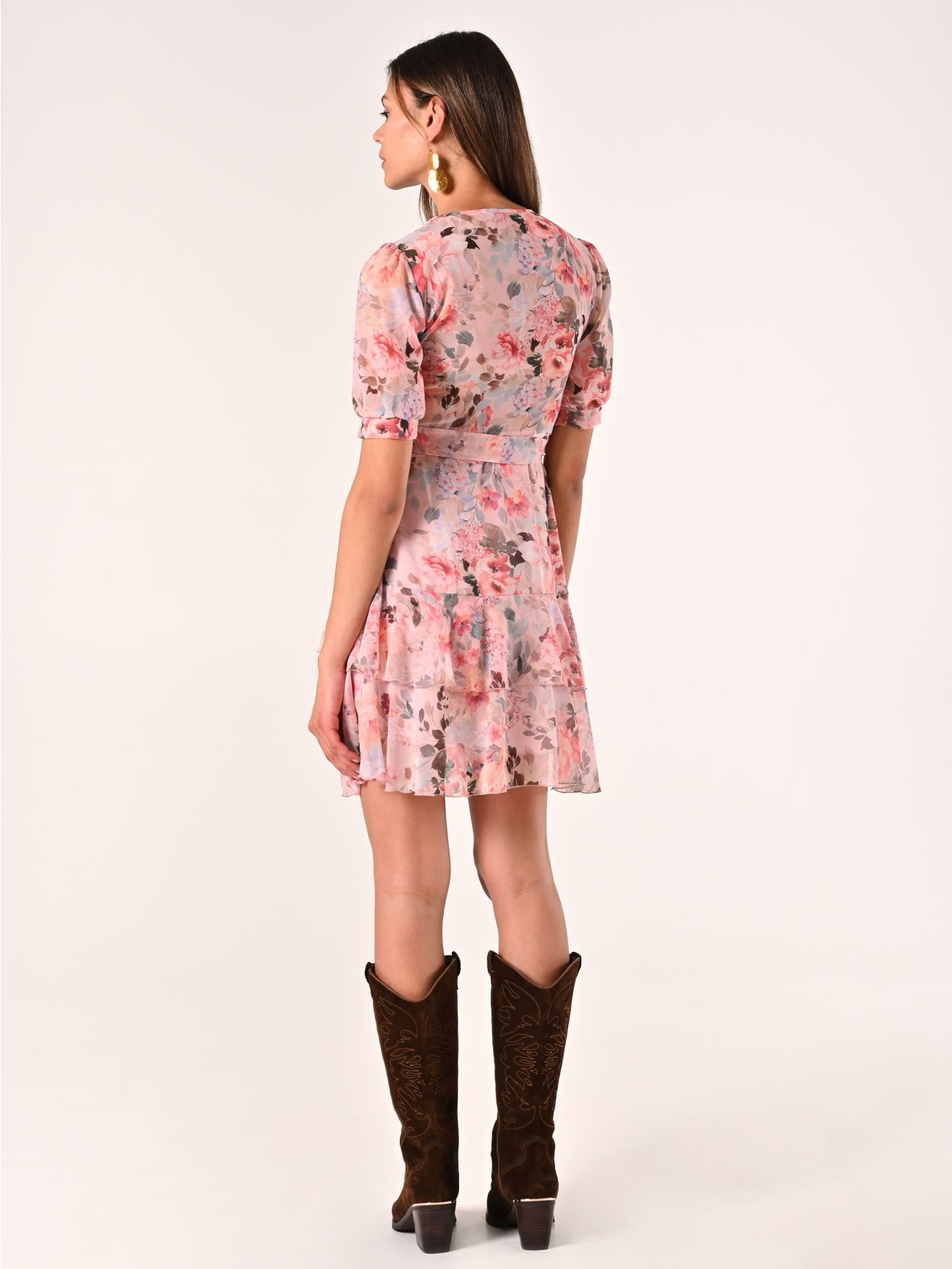 Flouncy Floral-print Dress det_3