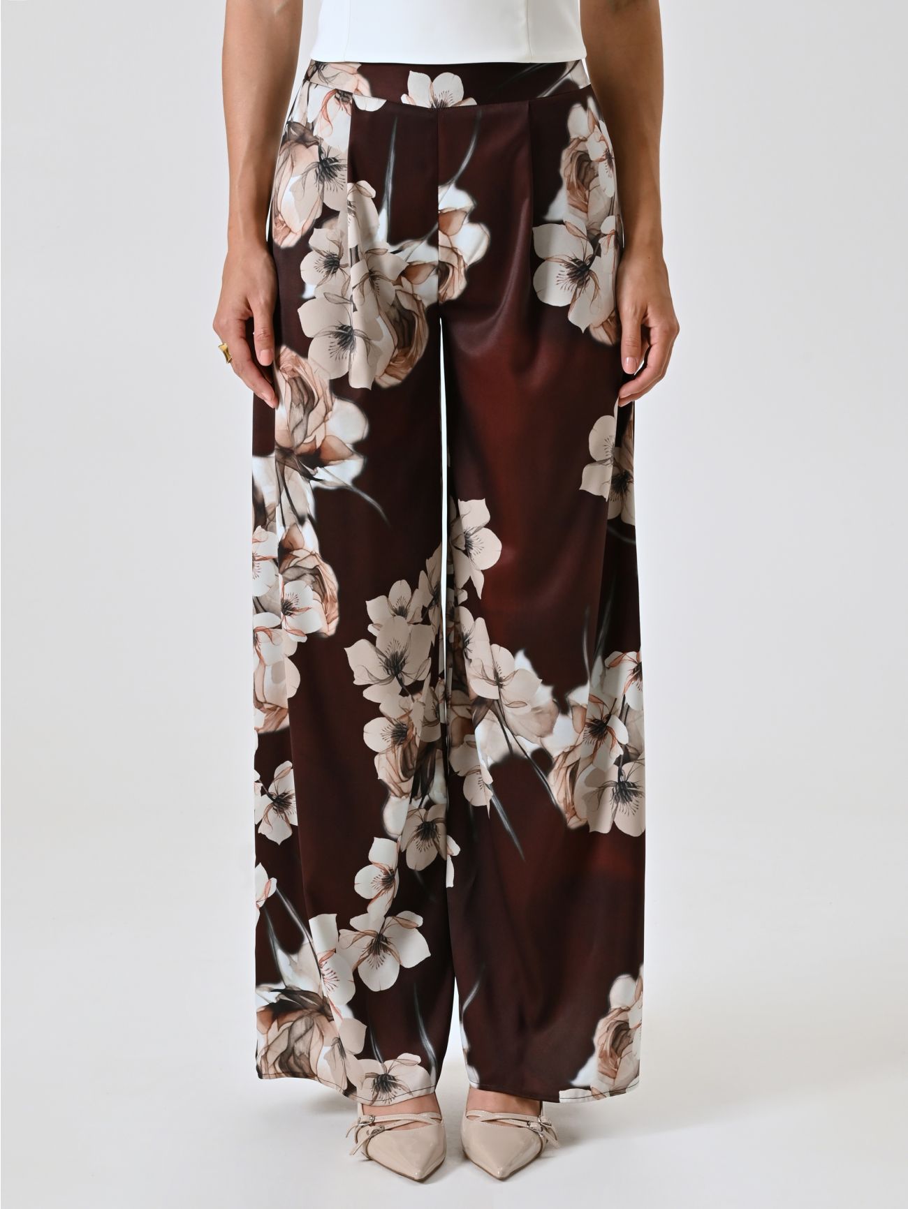 Pantalon imprimé fleuri det_2