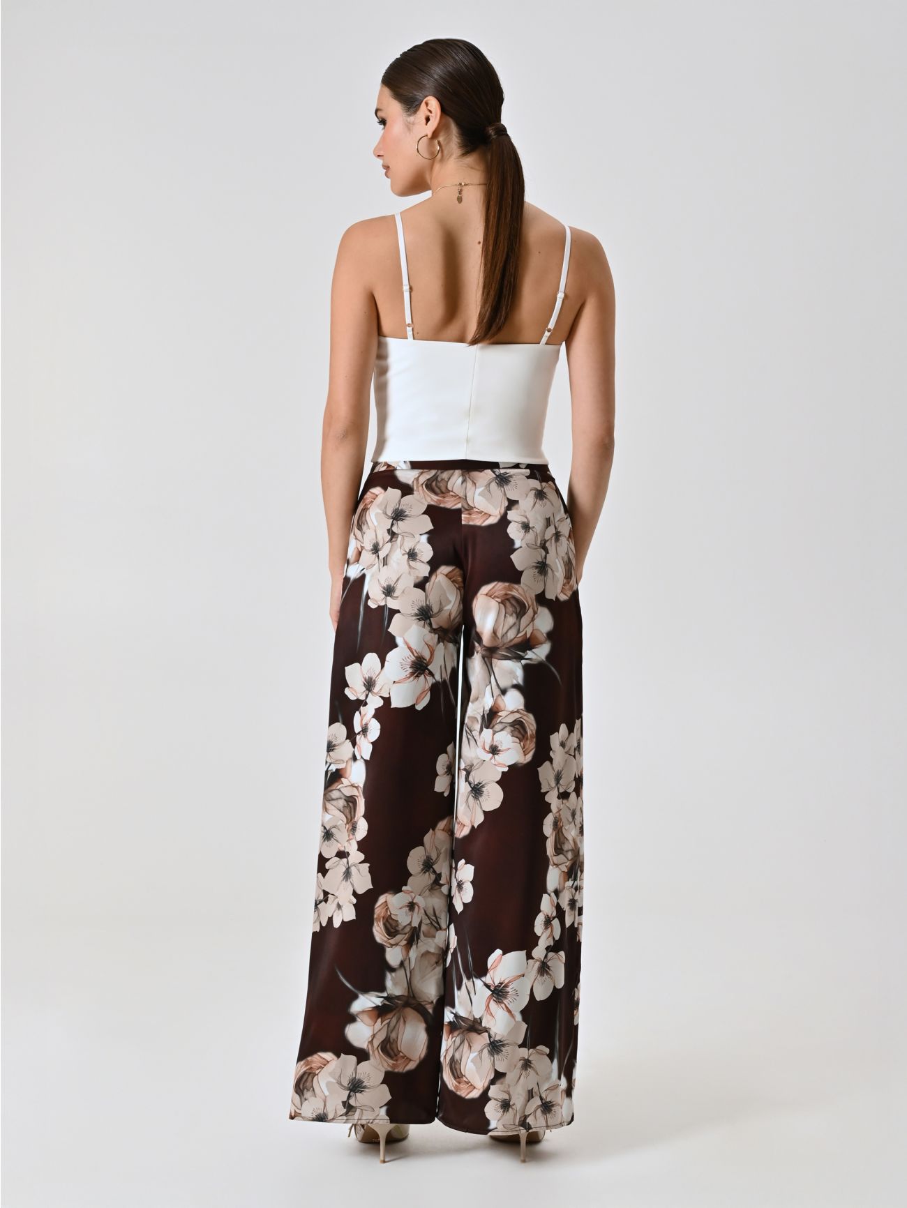 Pantalon imprimé fleuri det_3