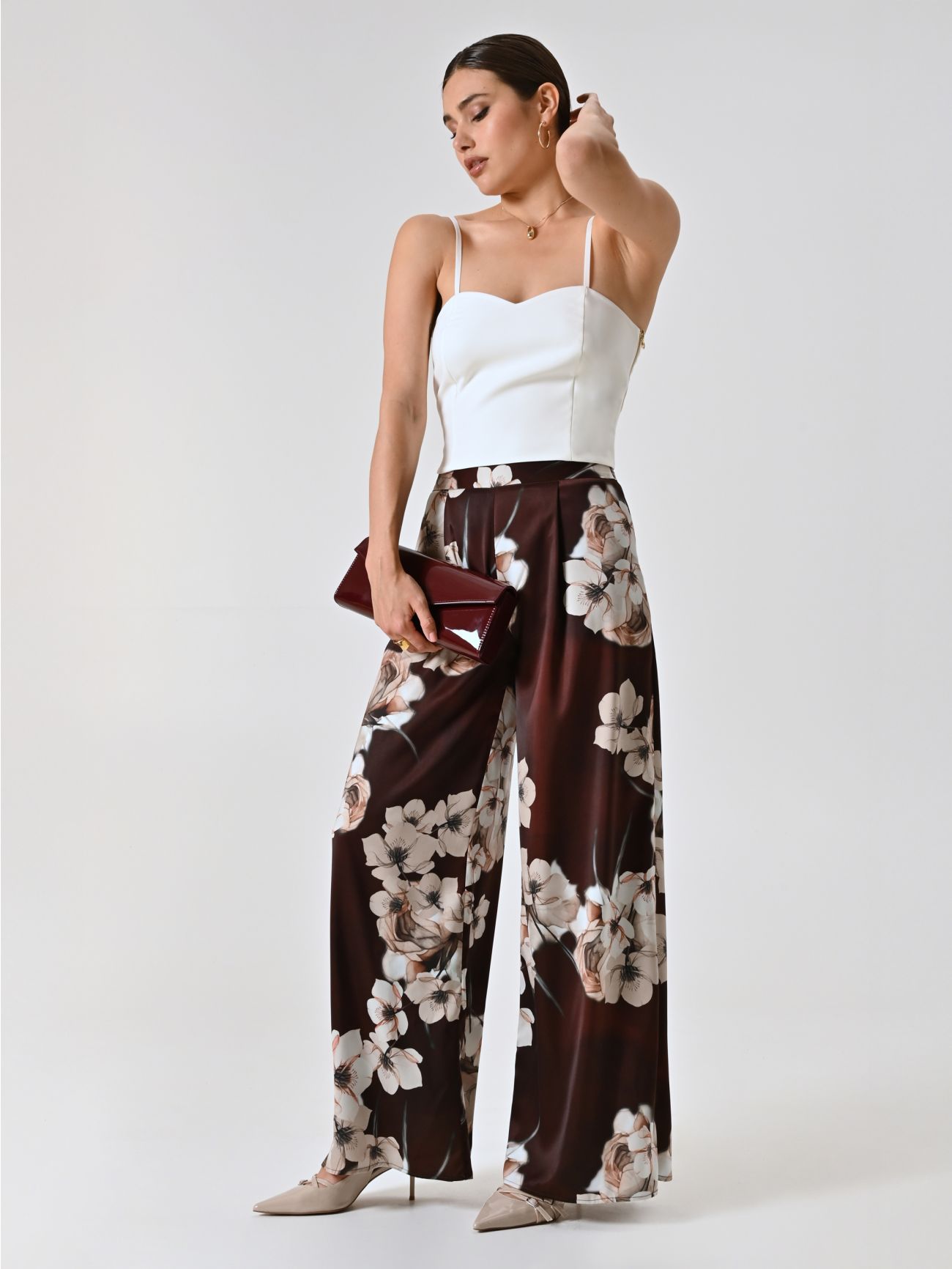 Pantalon imprimé fleuri sp_e1