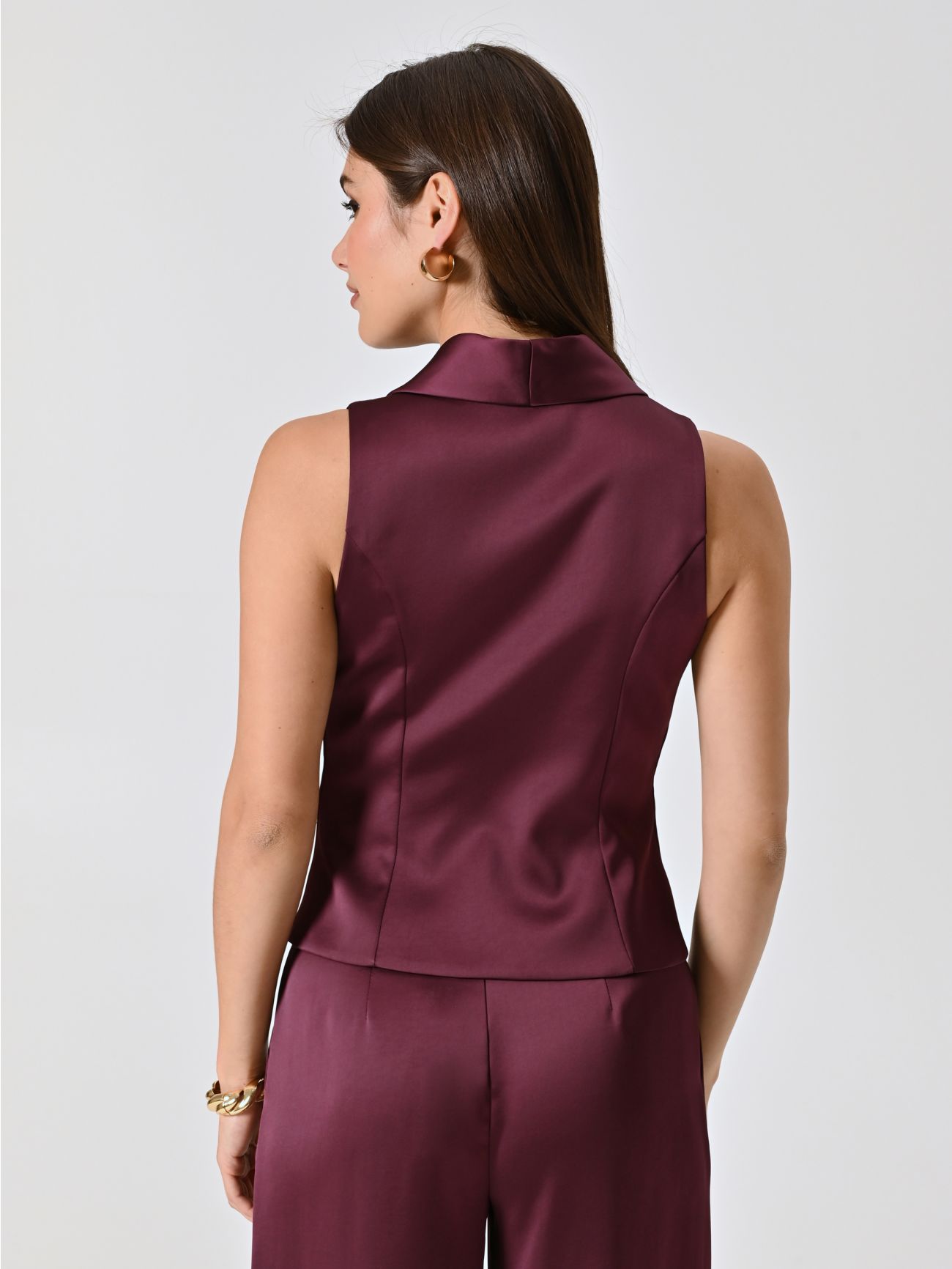 Gilet Bordeaux in Raso det_3