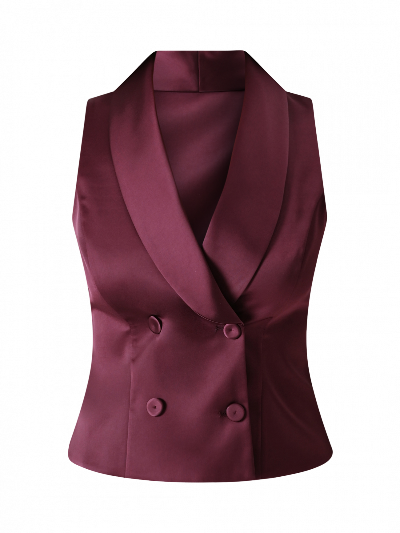 Gilet Bordeaux in Raso det_4